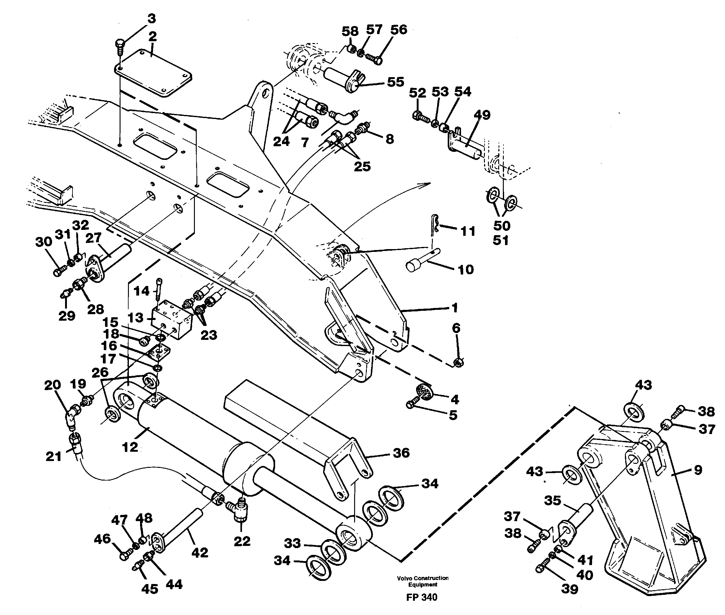 Stabilisors with fixed plate  14259272 — volvo parts diagram