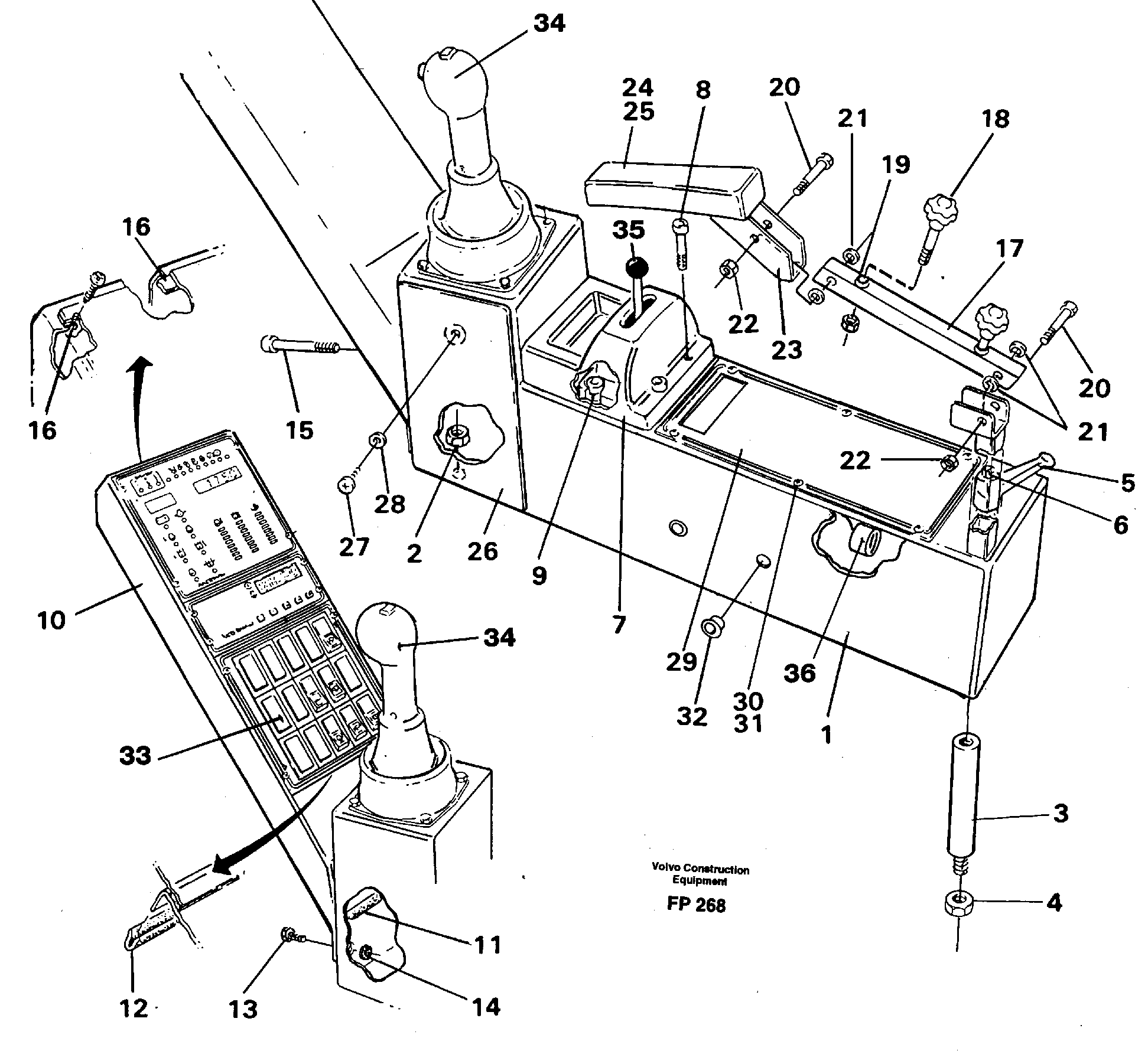 Side panel right — volvo parts diagram