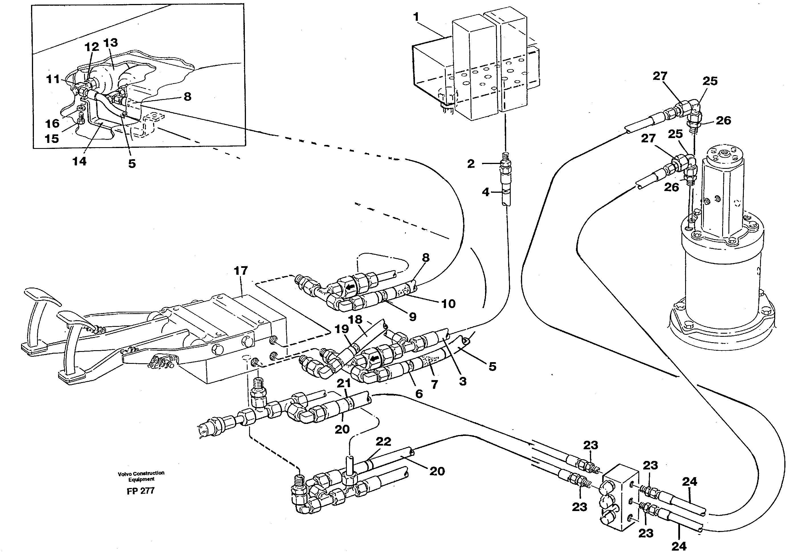 Brake system, superstructure — volvo parts diagram