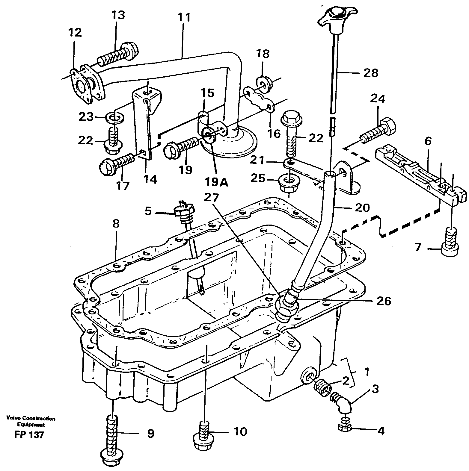 Oil sump — volvo parts diagram