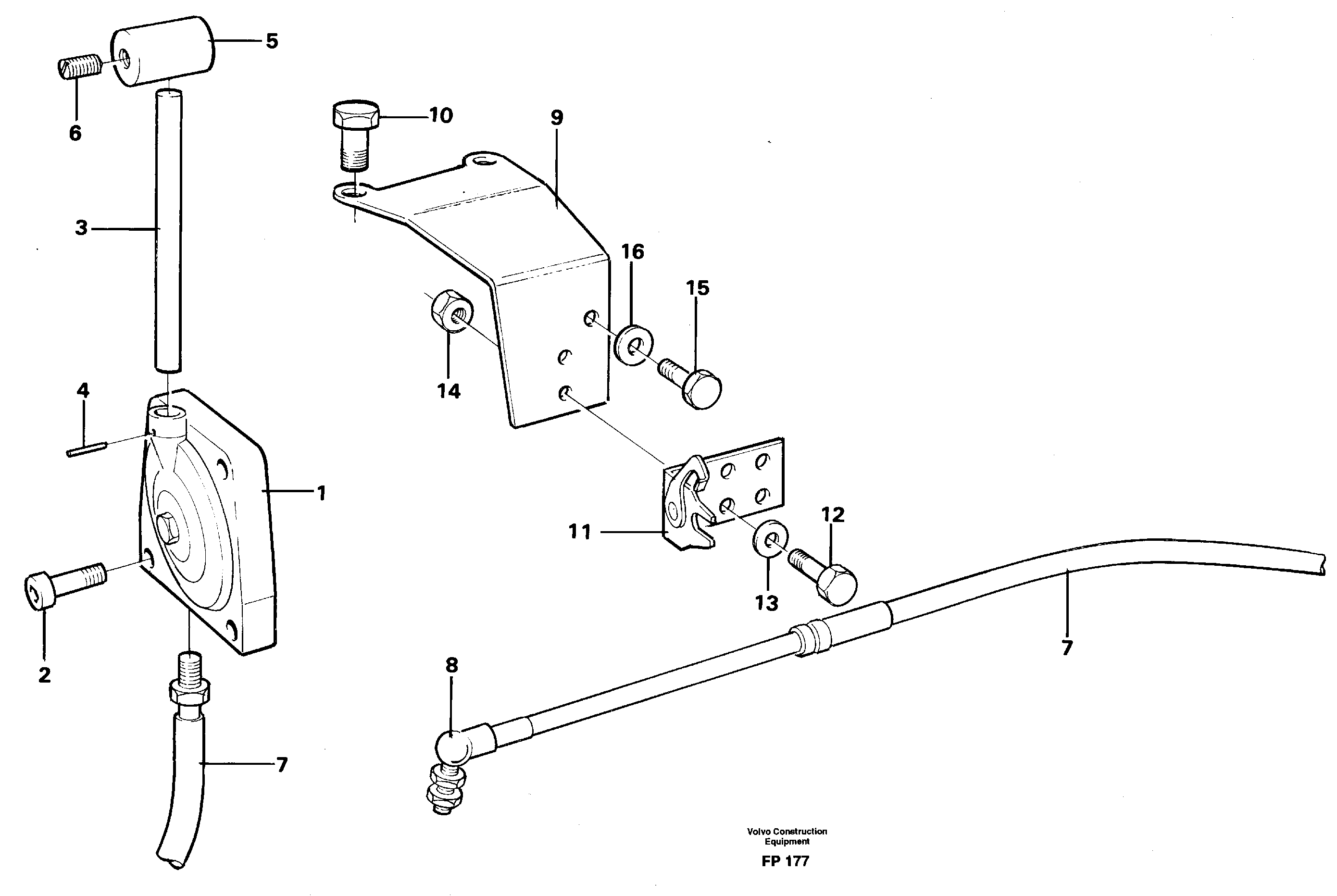 Throttle control — volvo parts diagram