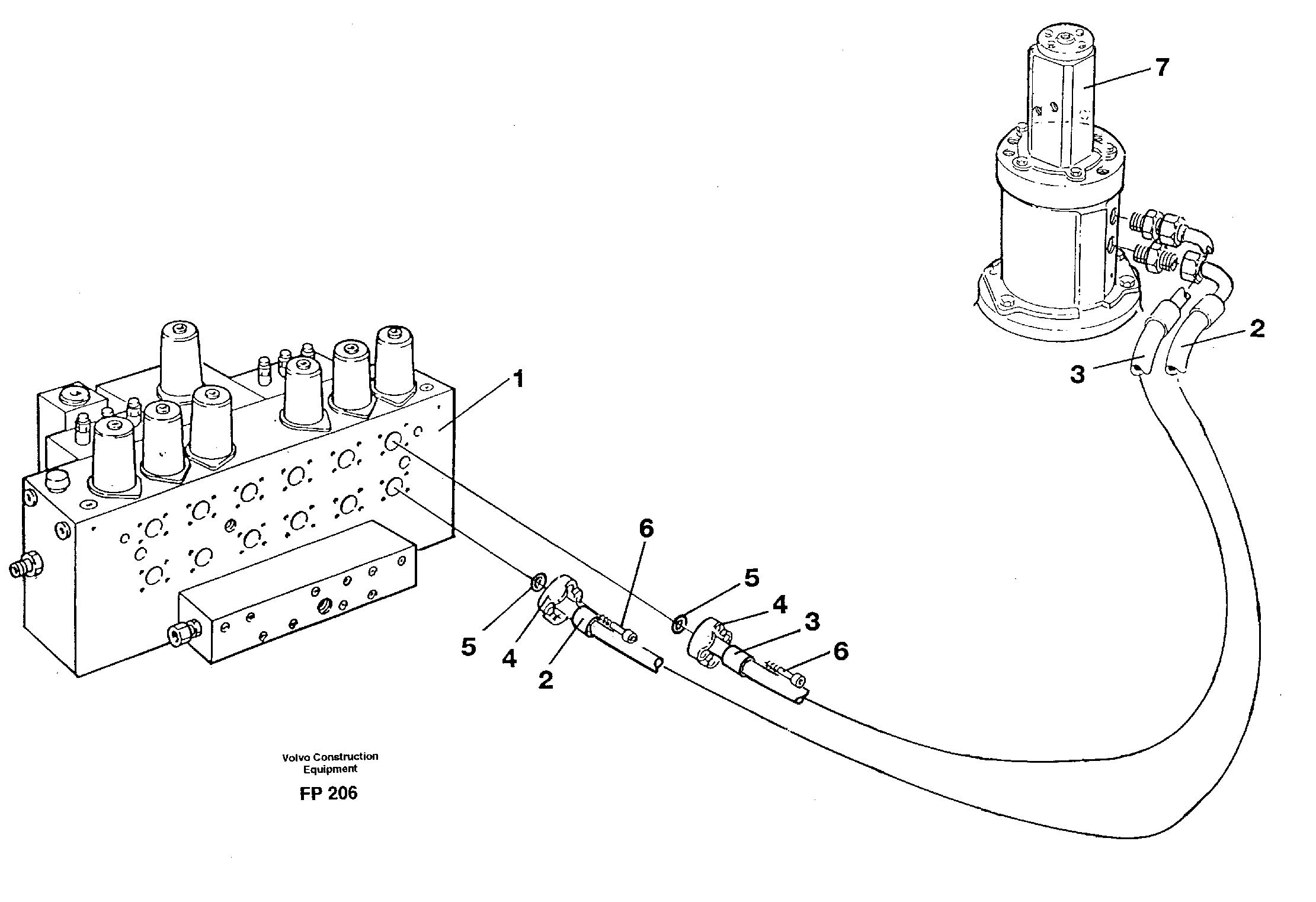 Hydraulic system, travel — volvo parts diagram
