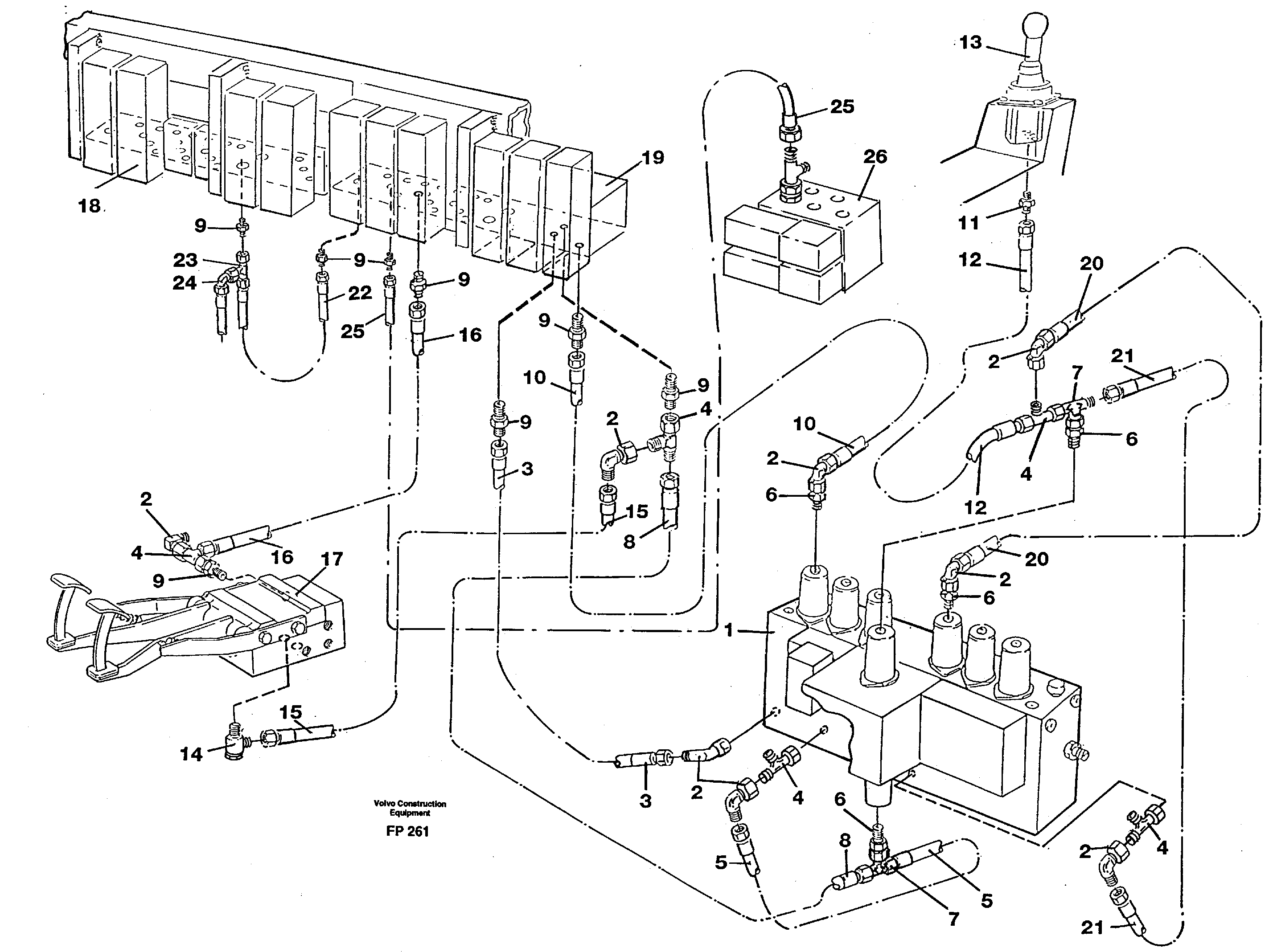 Servohydraulik, travel — volvo parts diagram