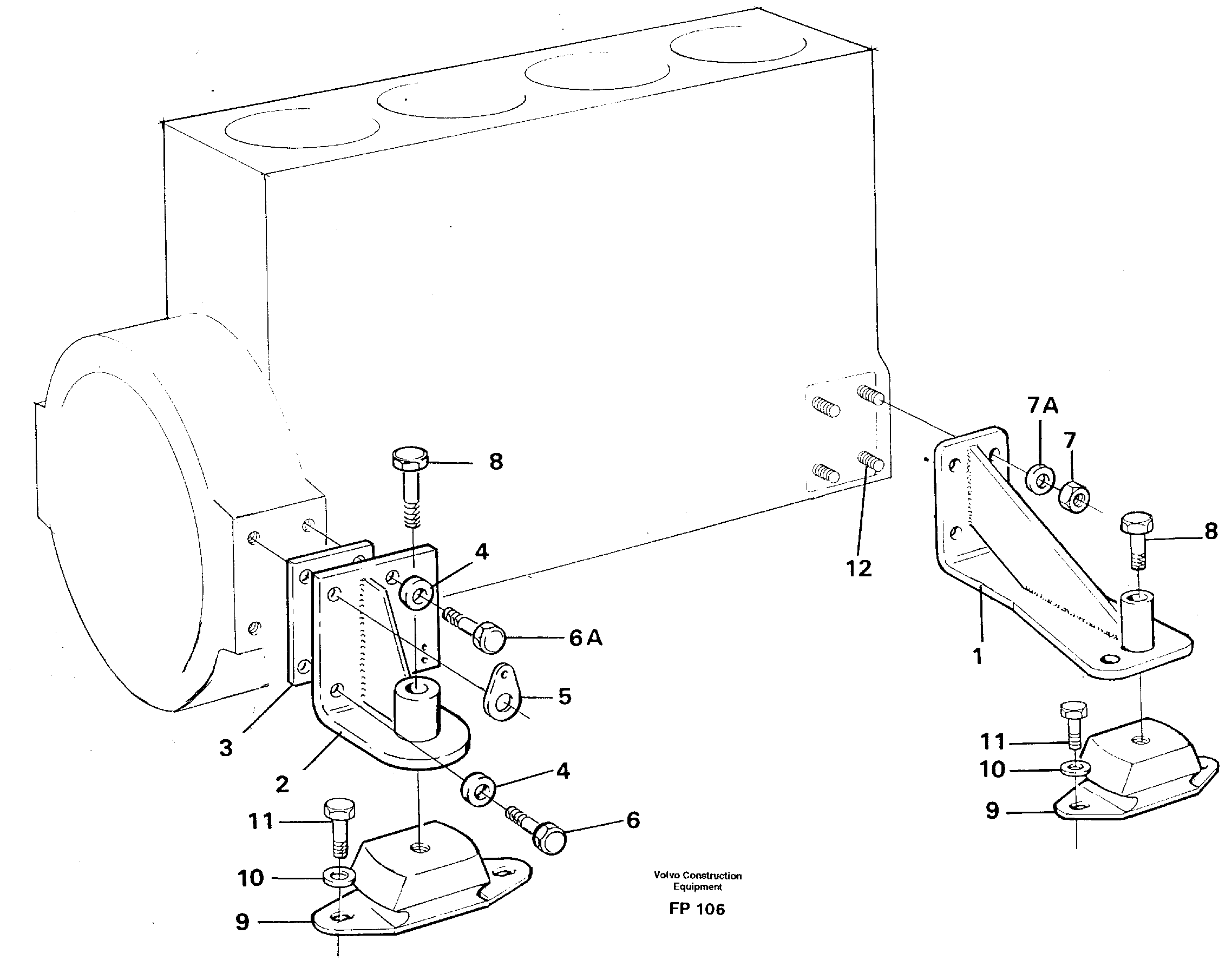 Engine mounting — volvo parts diagram