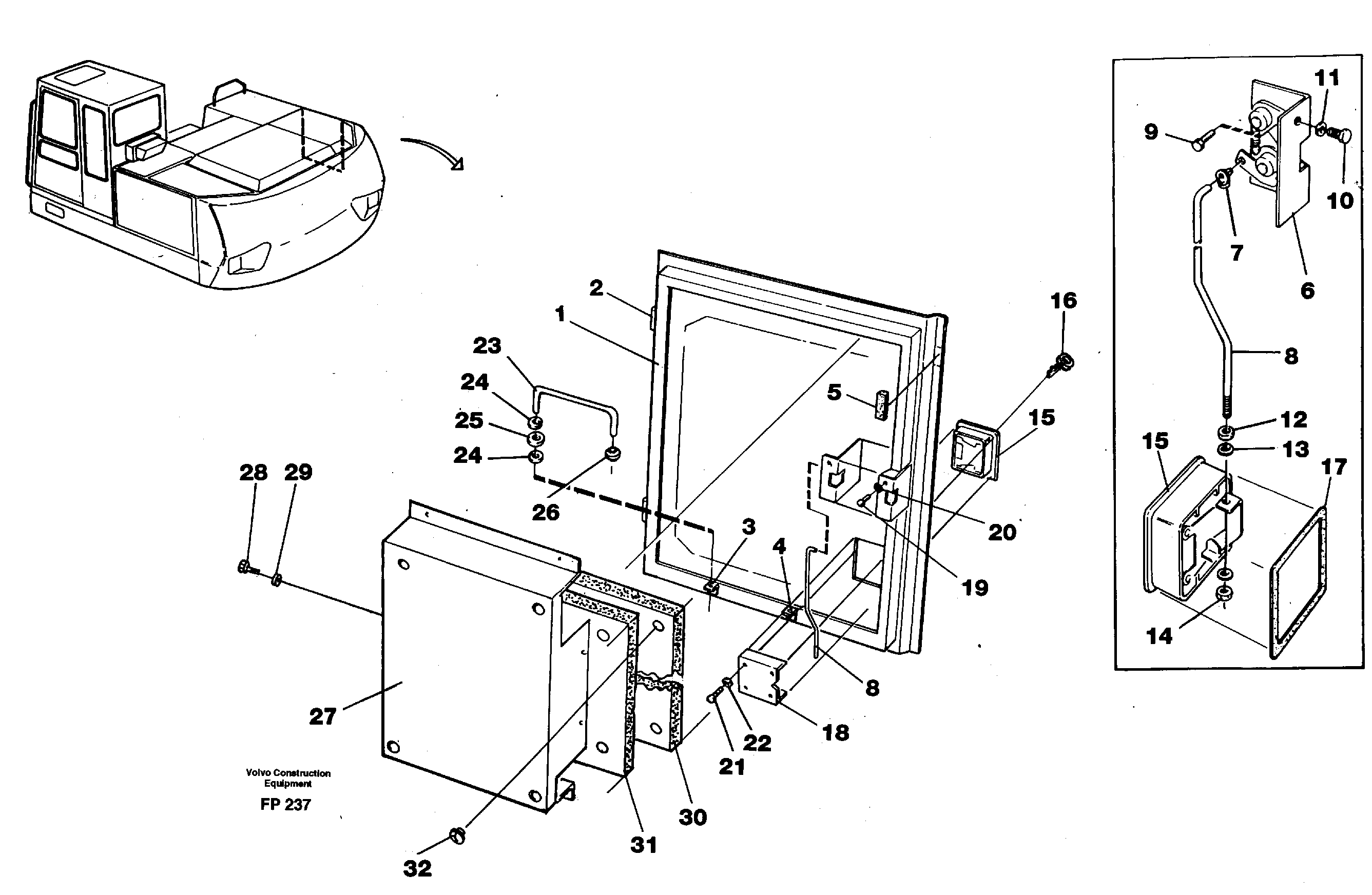 Door,tankpumps — volvo parts diagram