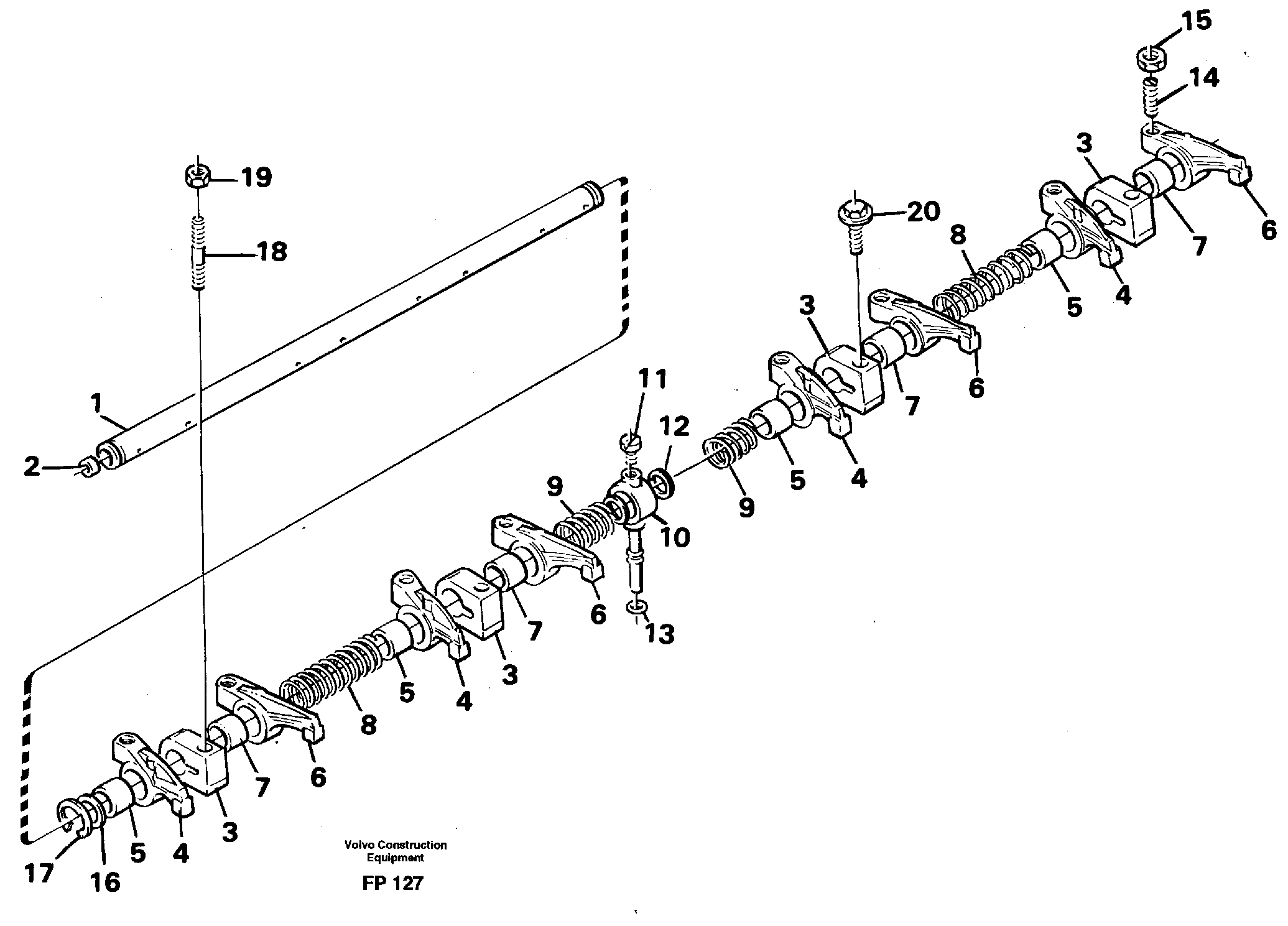Valve mechanism — volvo parts diagram