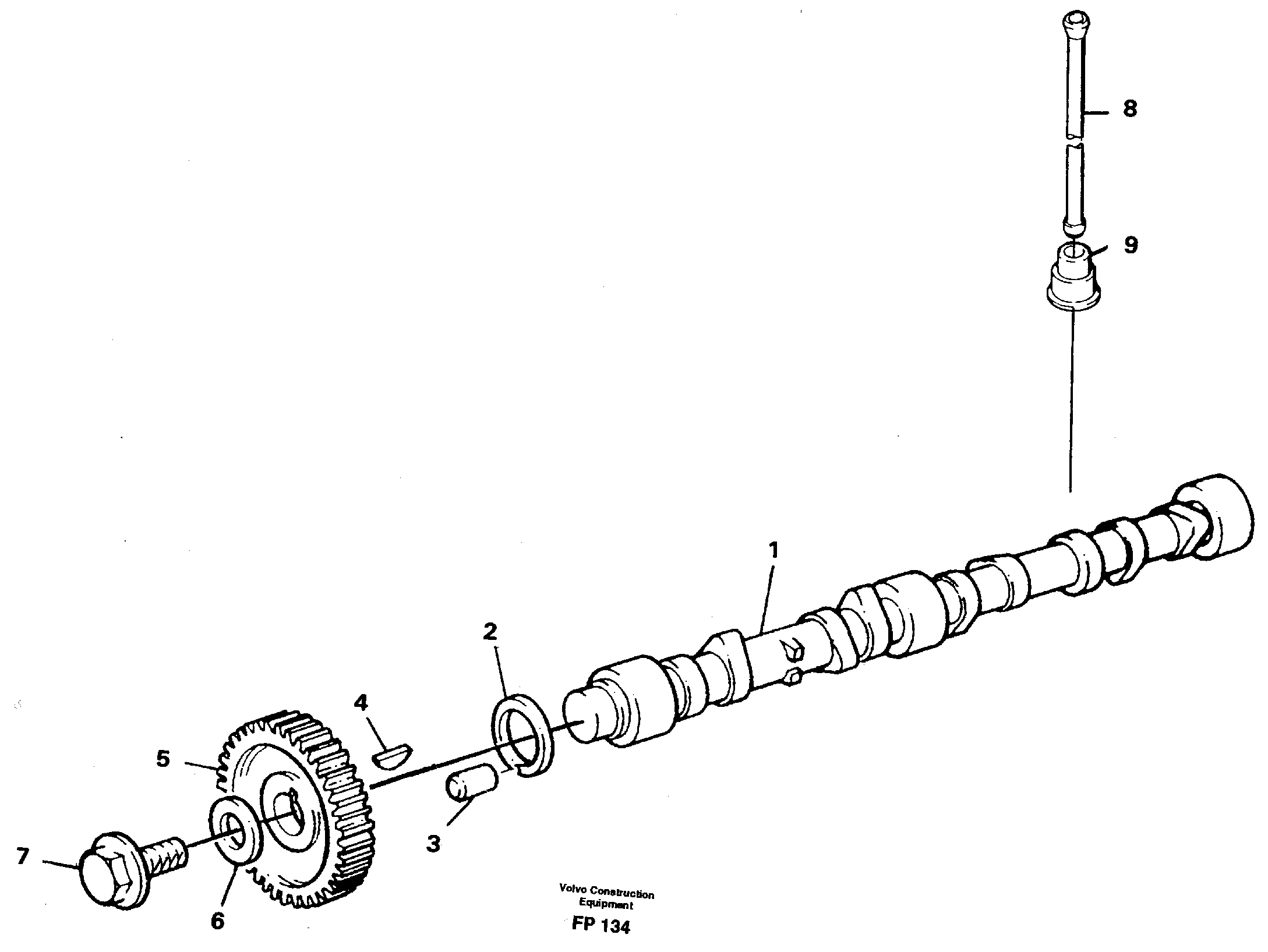 Camshaft — volvo parts diagram