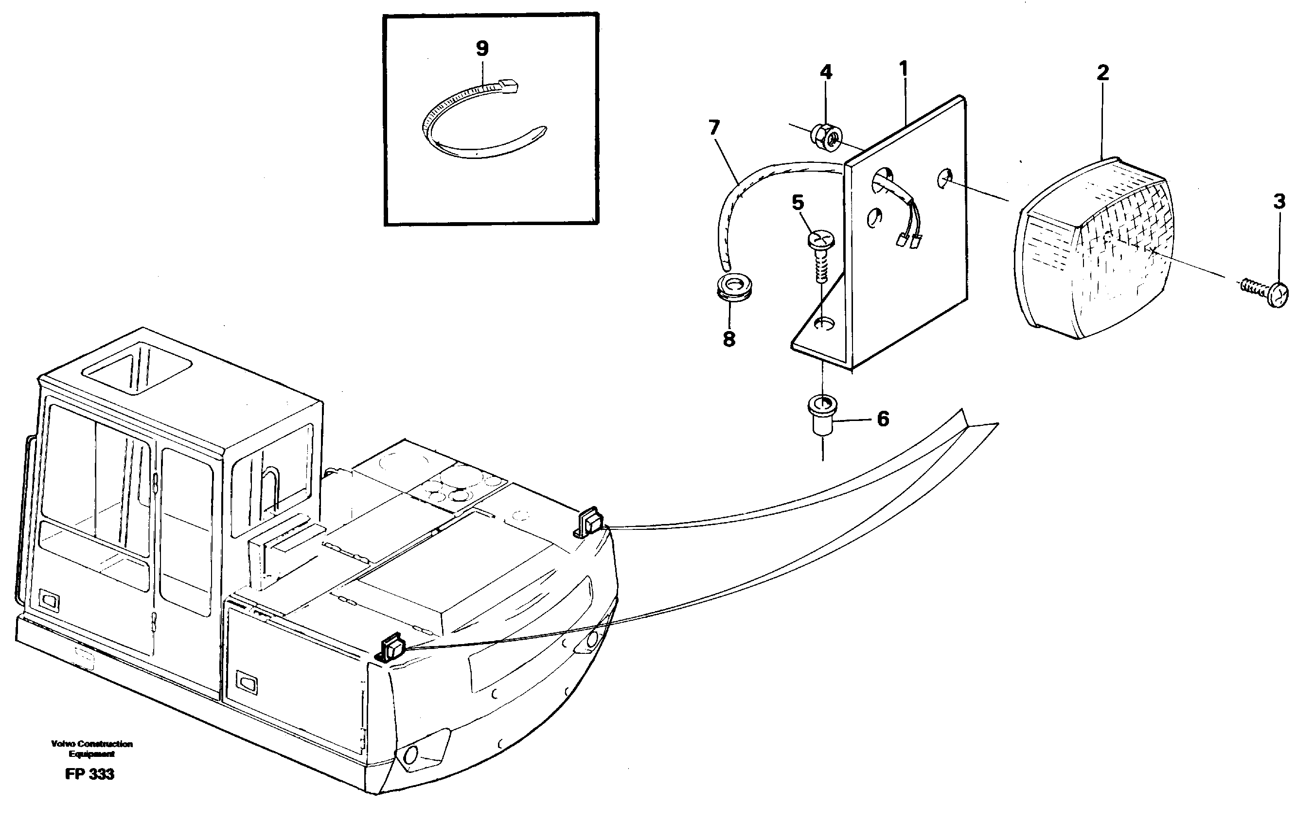 Lighting, rear 14254903 — volvo parts diagram