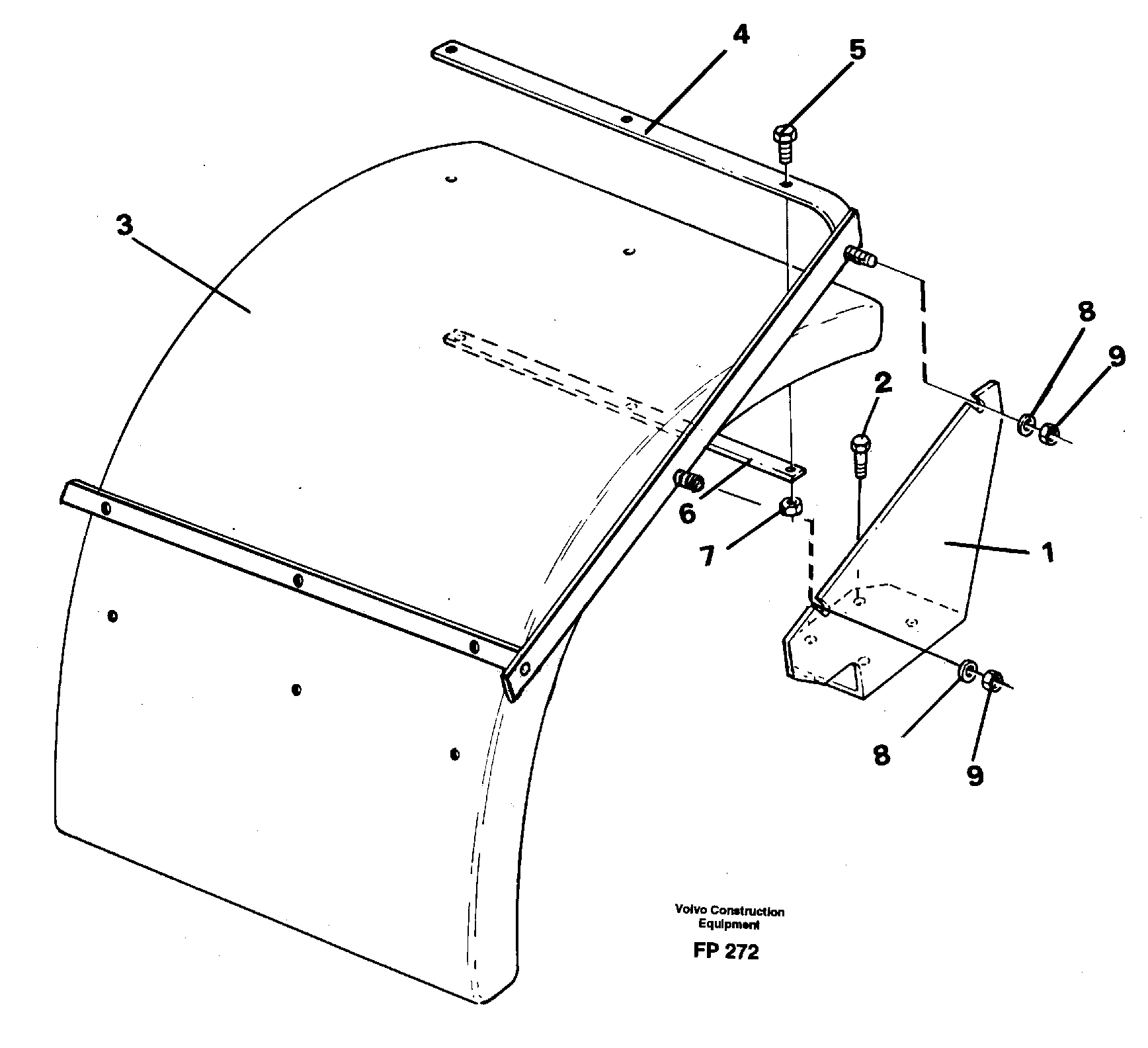 Mud guards 14251511,14251512 — volvo parts diagram