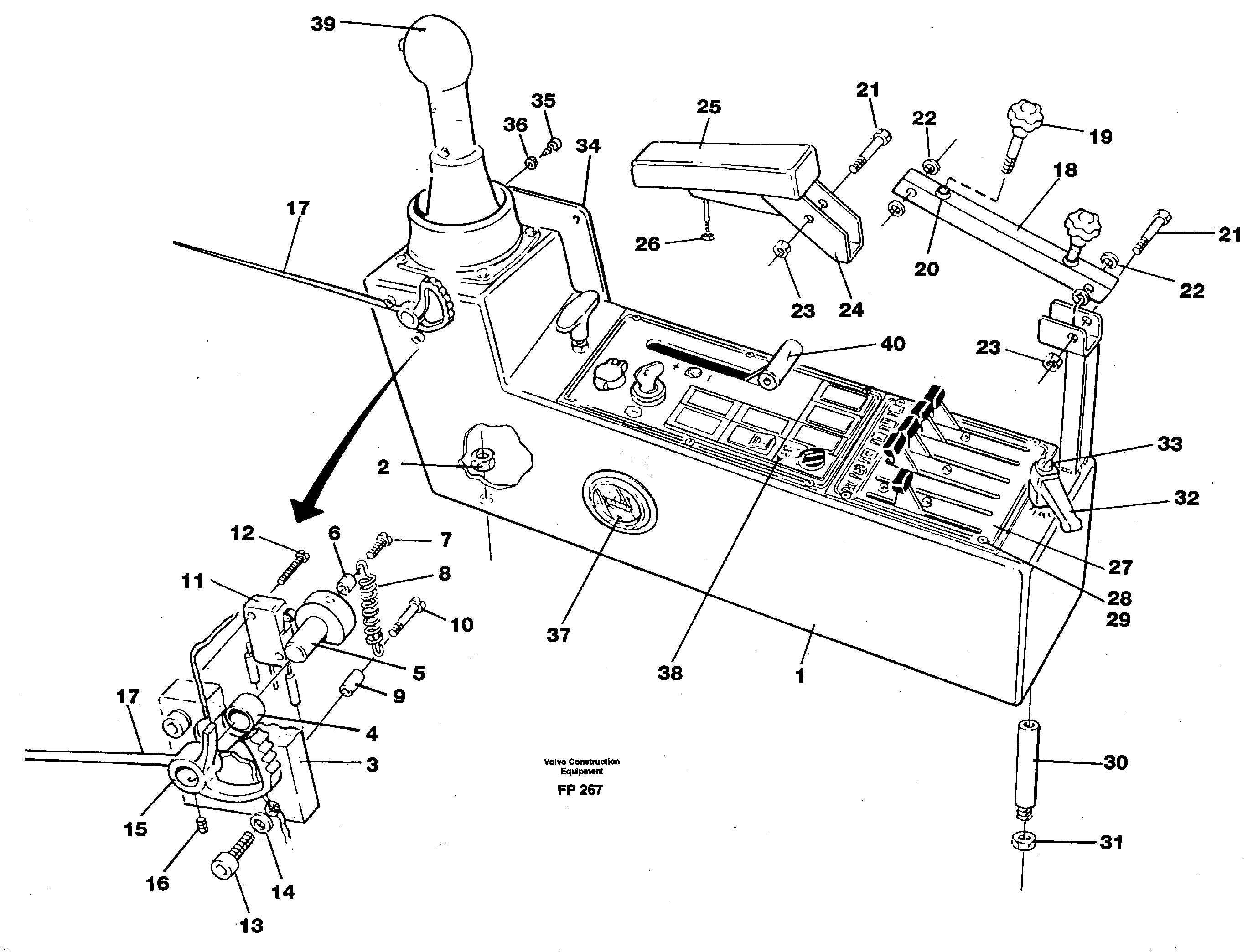 Side panel, left — volvo parts diagram