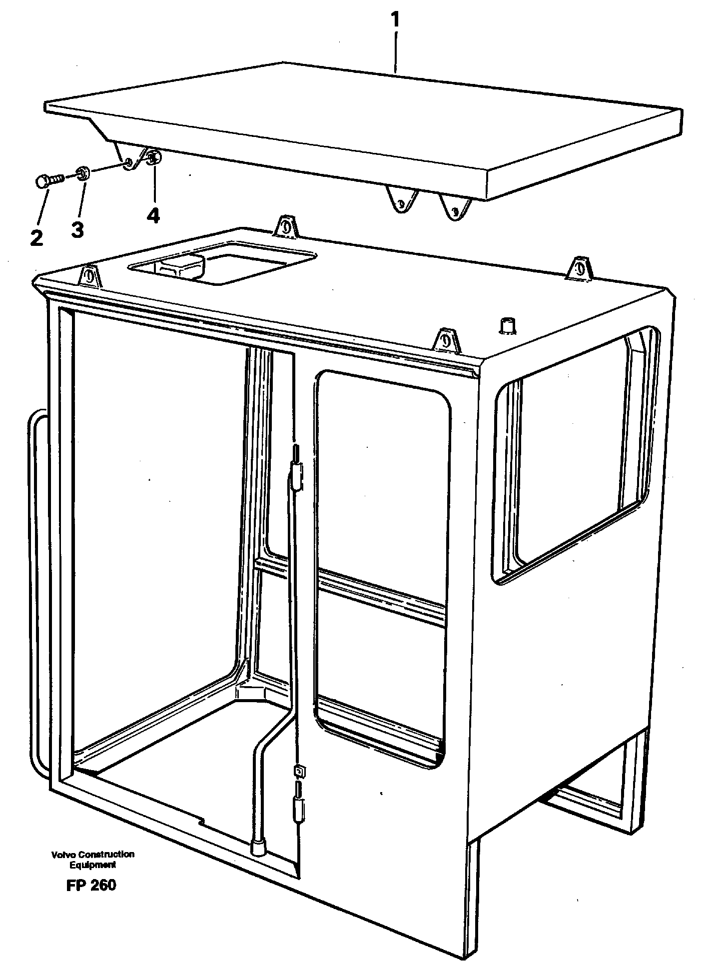 Tropic roof 14244816 — volvo parts diagram
