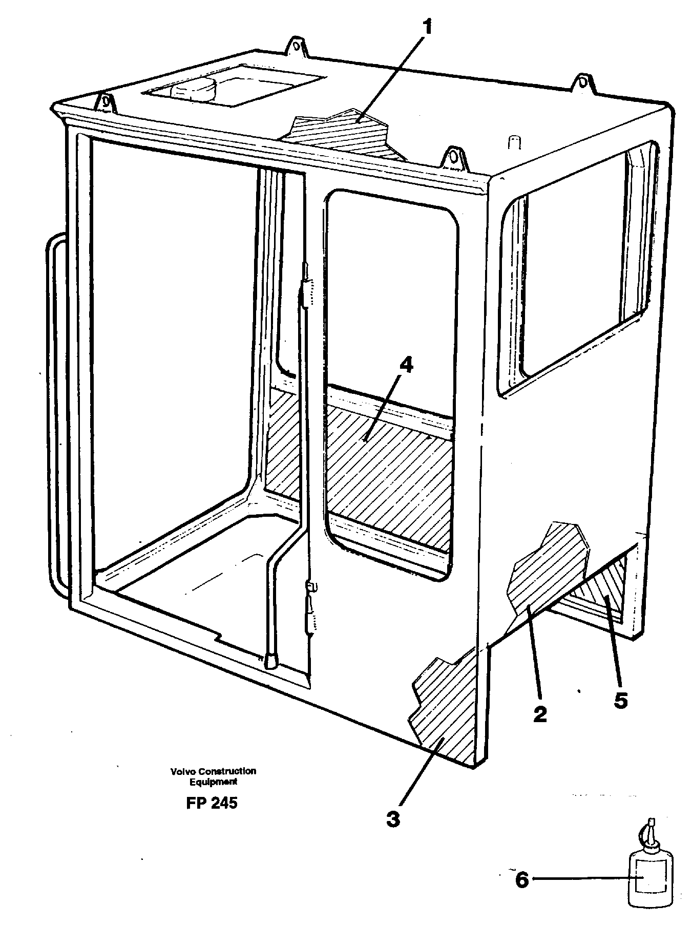 Cabin coating — volvo parts diagram