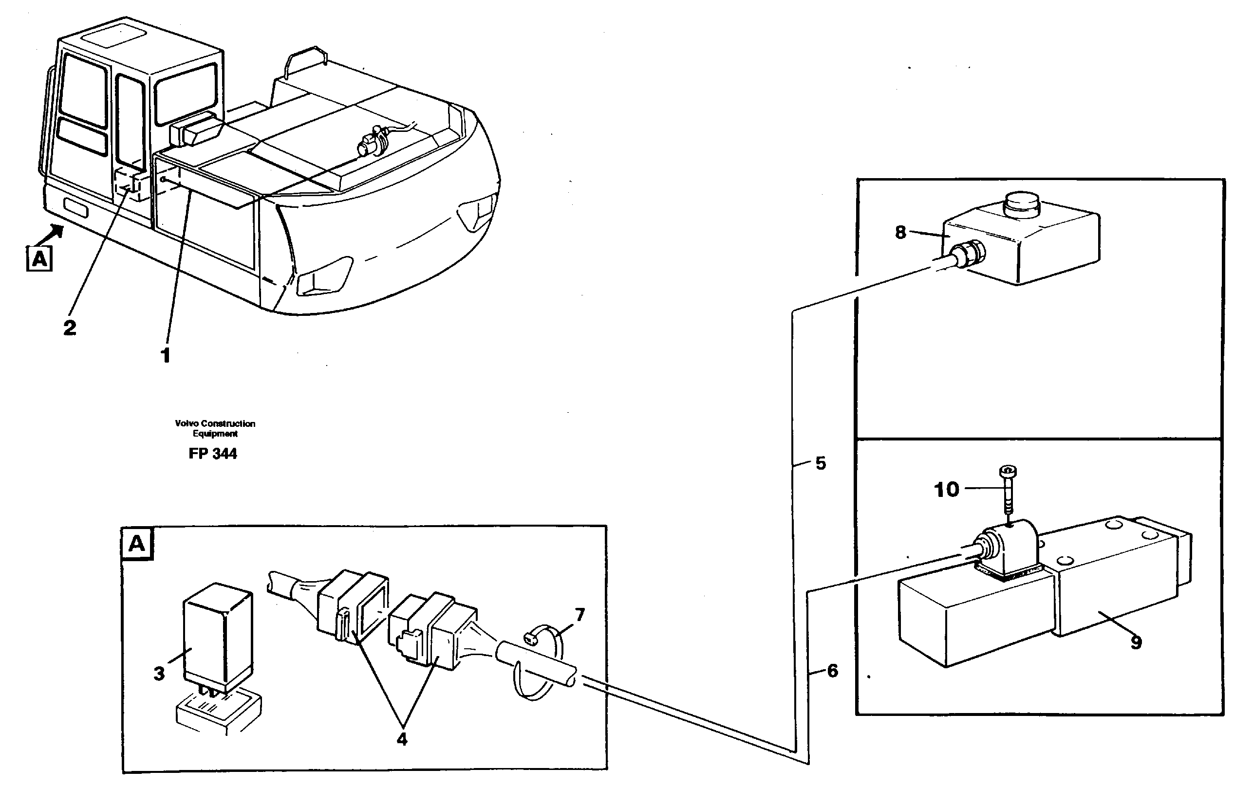 Electric installation, overfilling protection  14259796 — volvo parts diagram