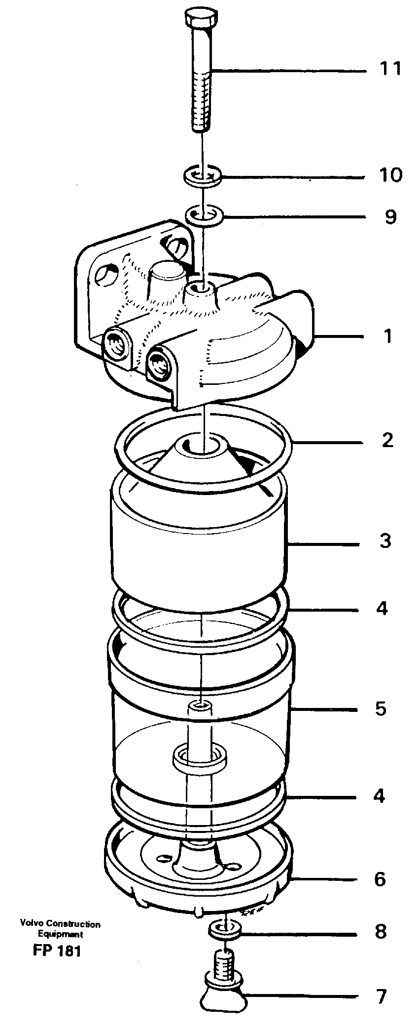 Slurry separator — volvo parts diagram
