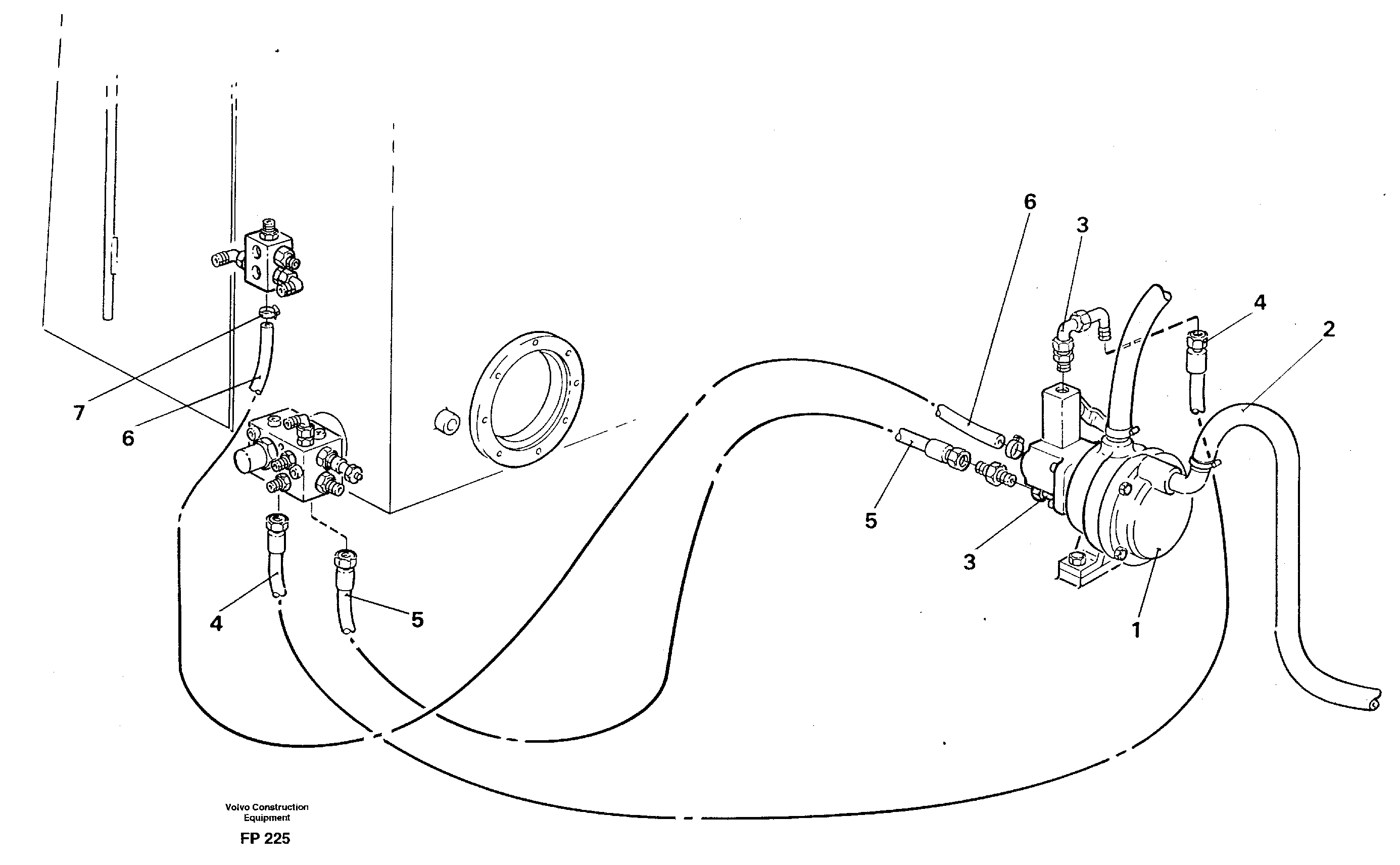 Hydraulic system, fuel pump — volvo parts diagram