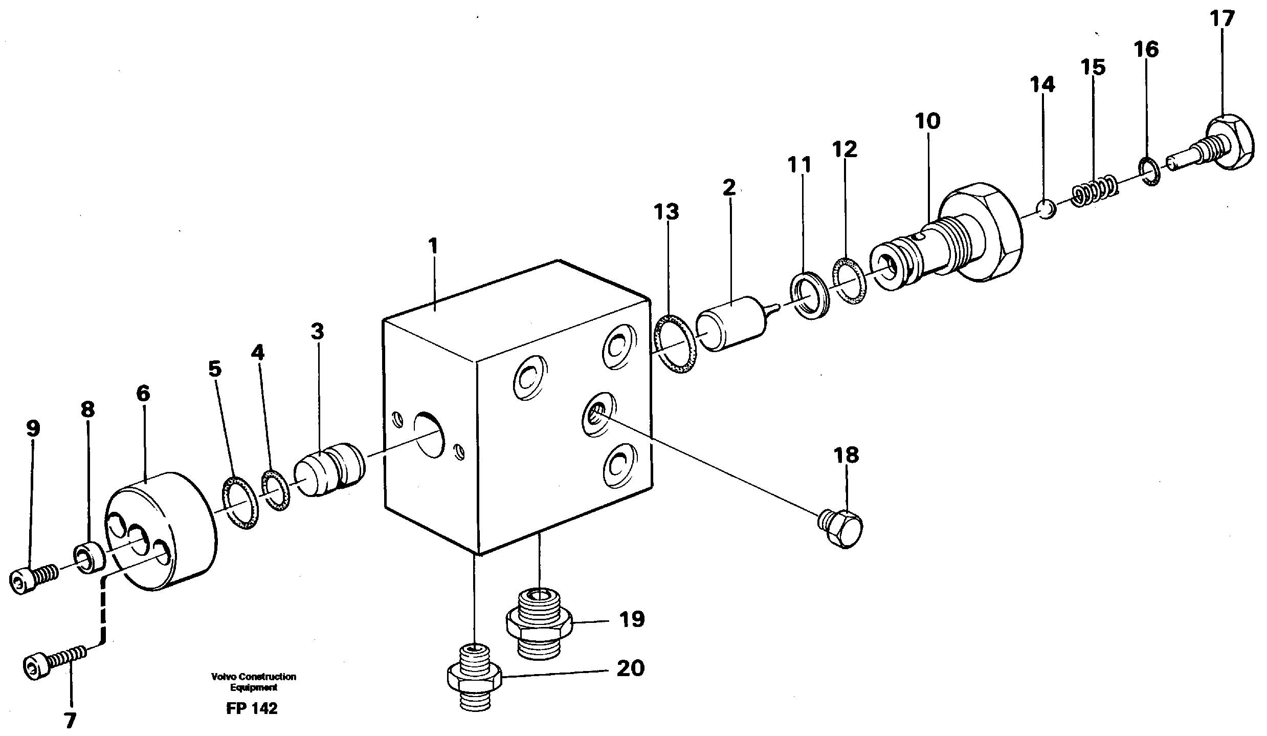 Axle locking system — volvo parts diagram