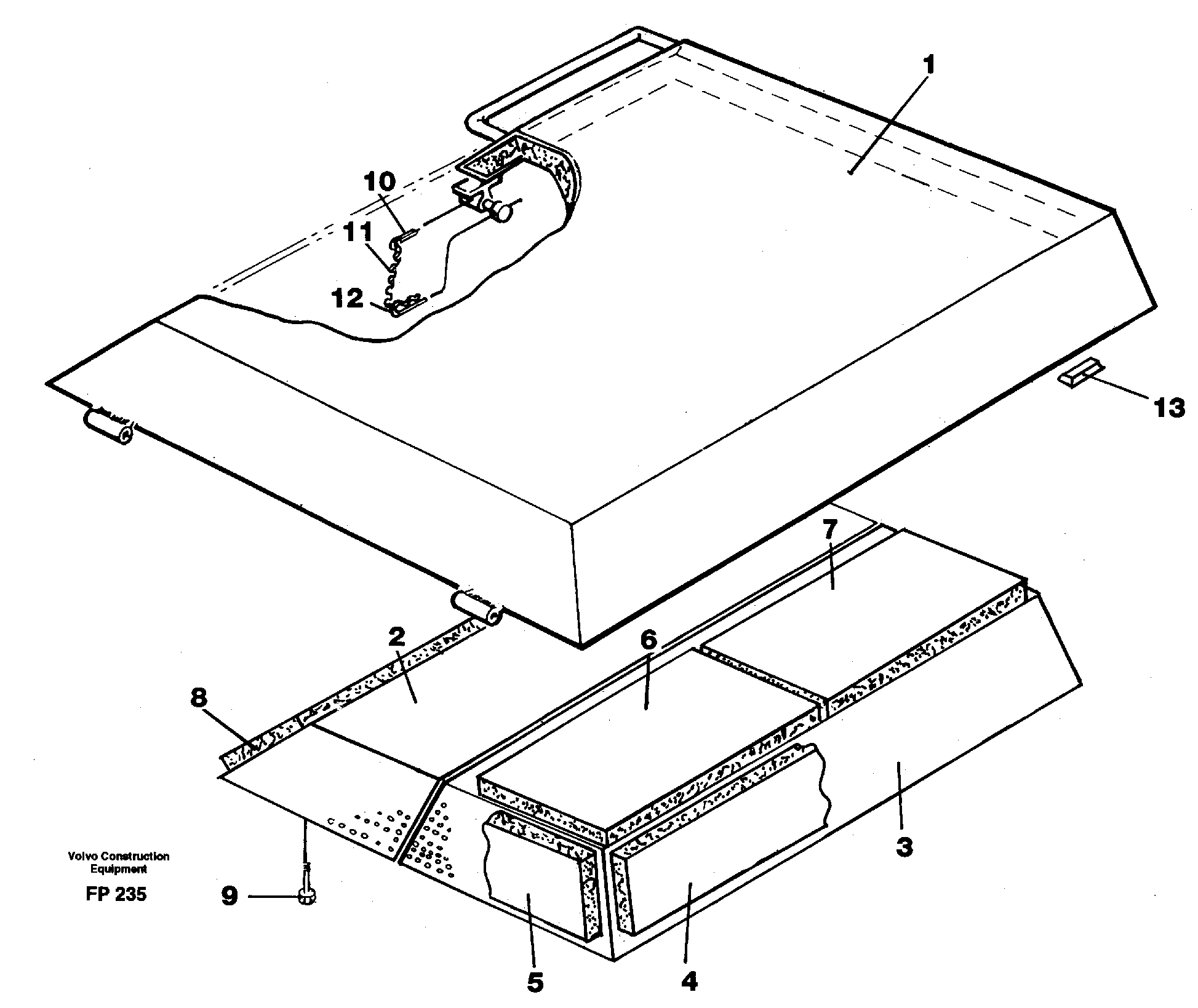 Hatch, engine — volvo parts diagram