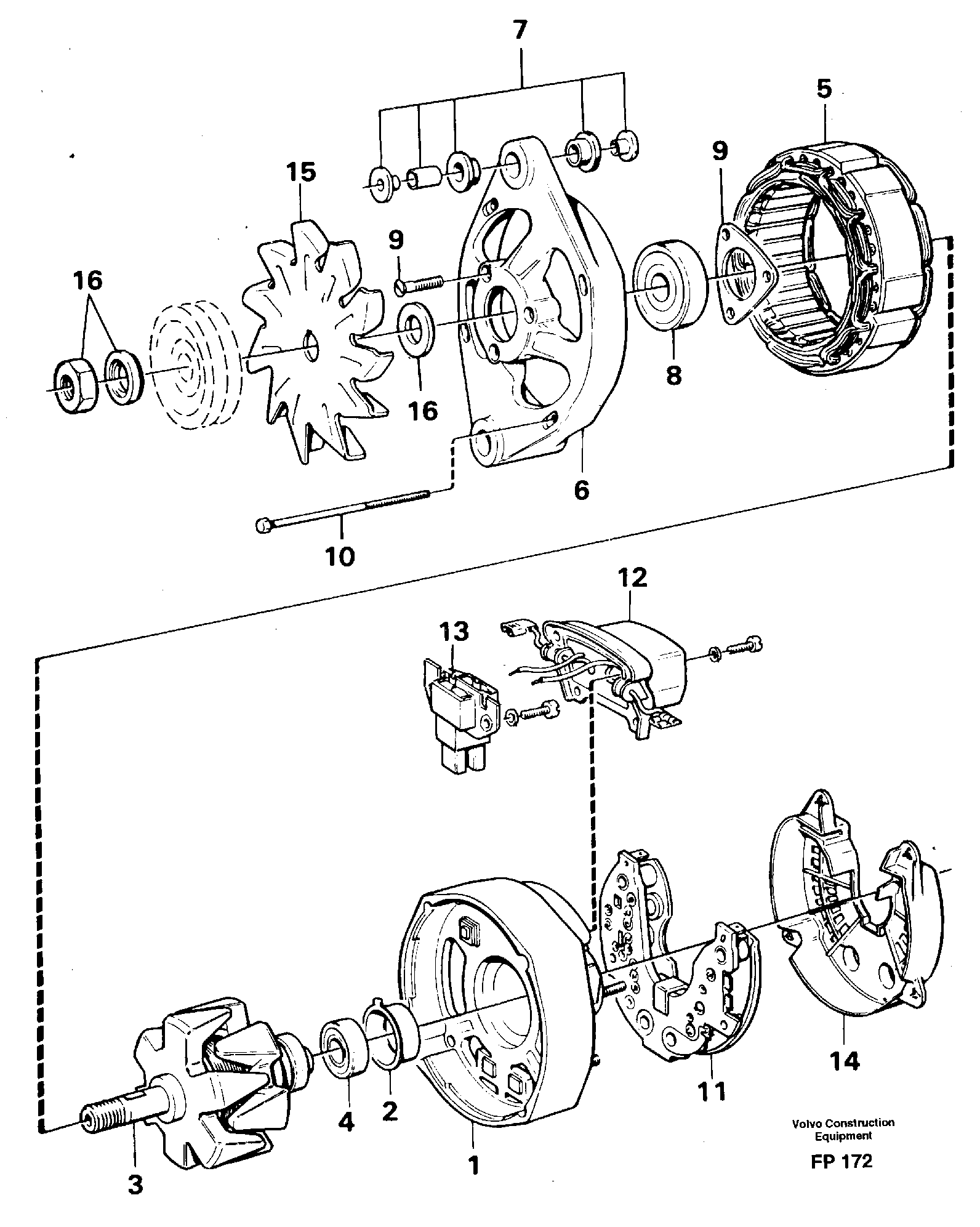 Alternator — volvo parts diagram