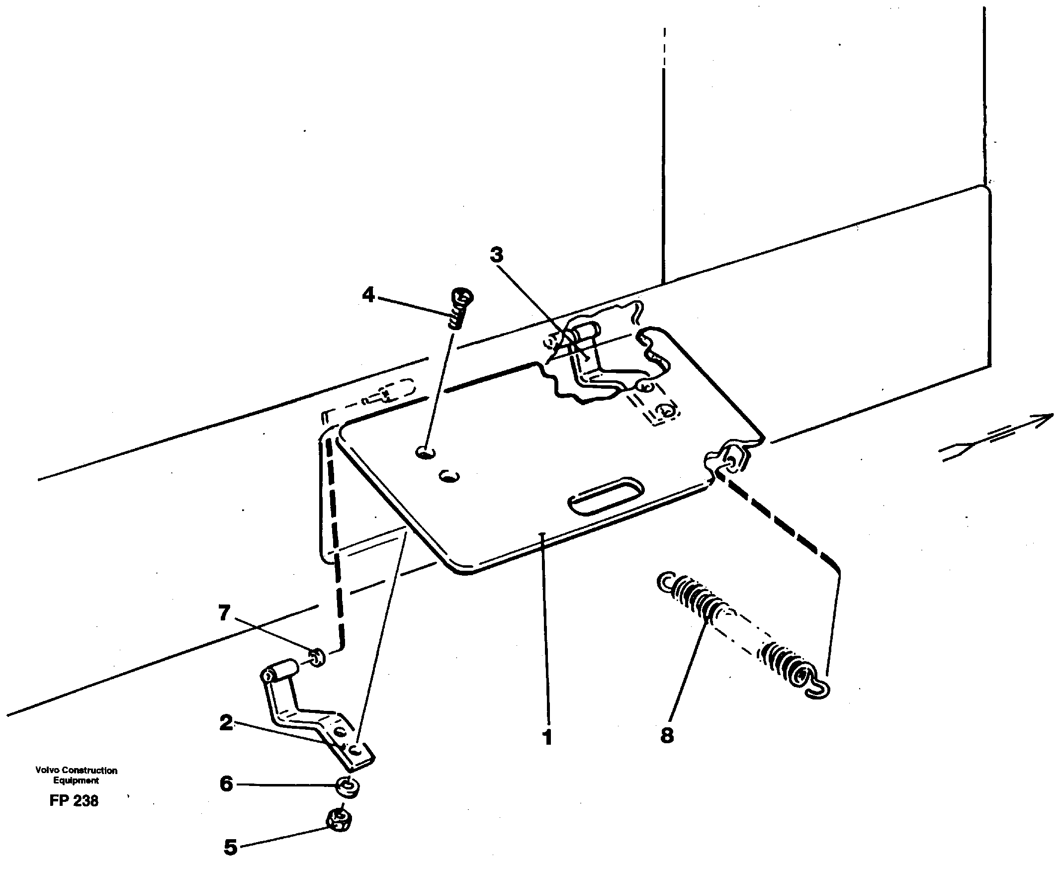 Battery disconnector hatch — volvo parts diagram