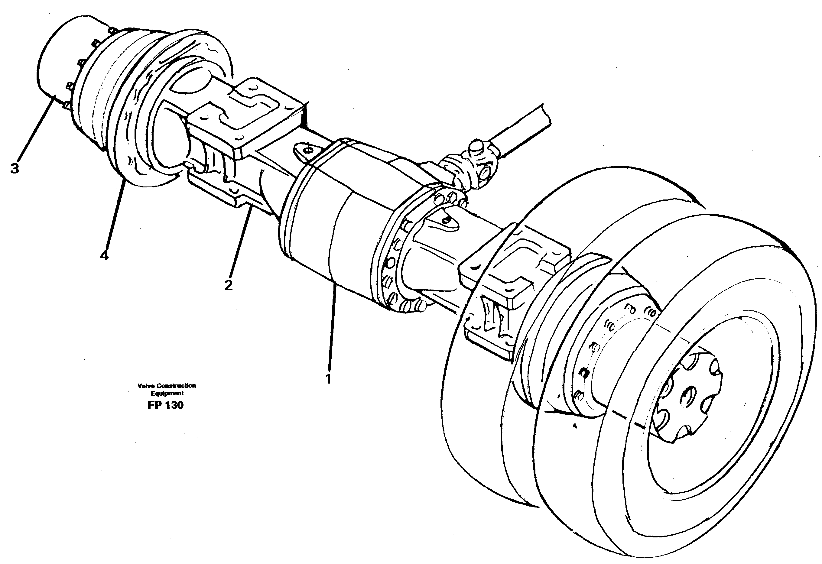 Rear axle — volvo parts diagram