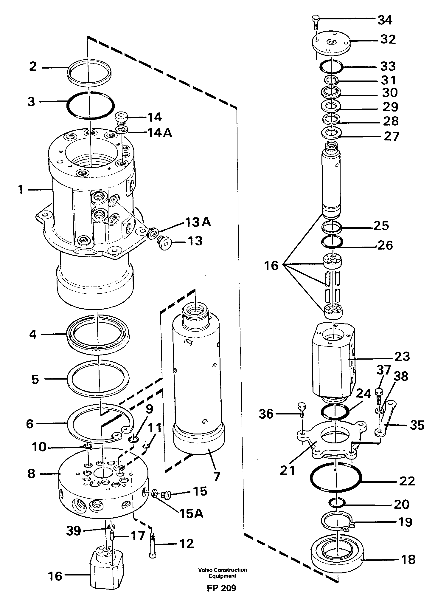 Turning joint — volvo parts diagram