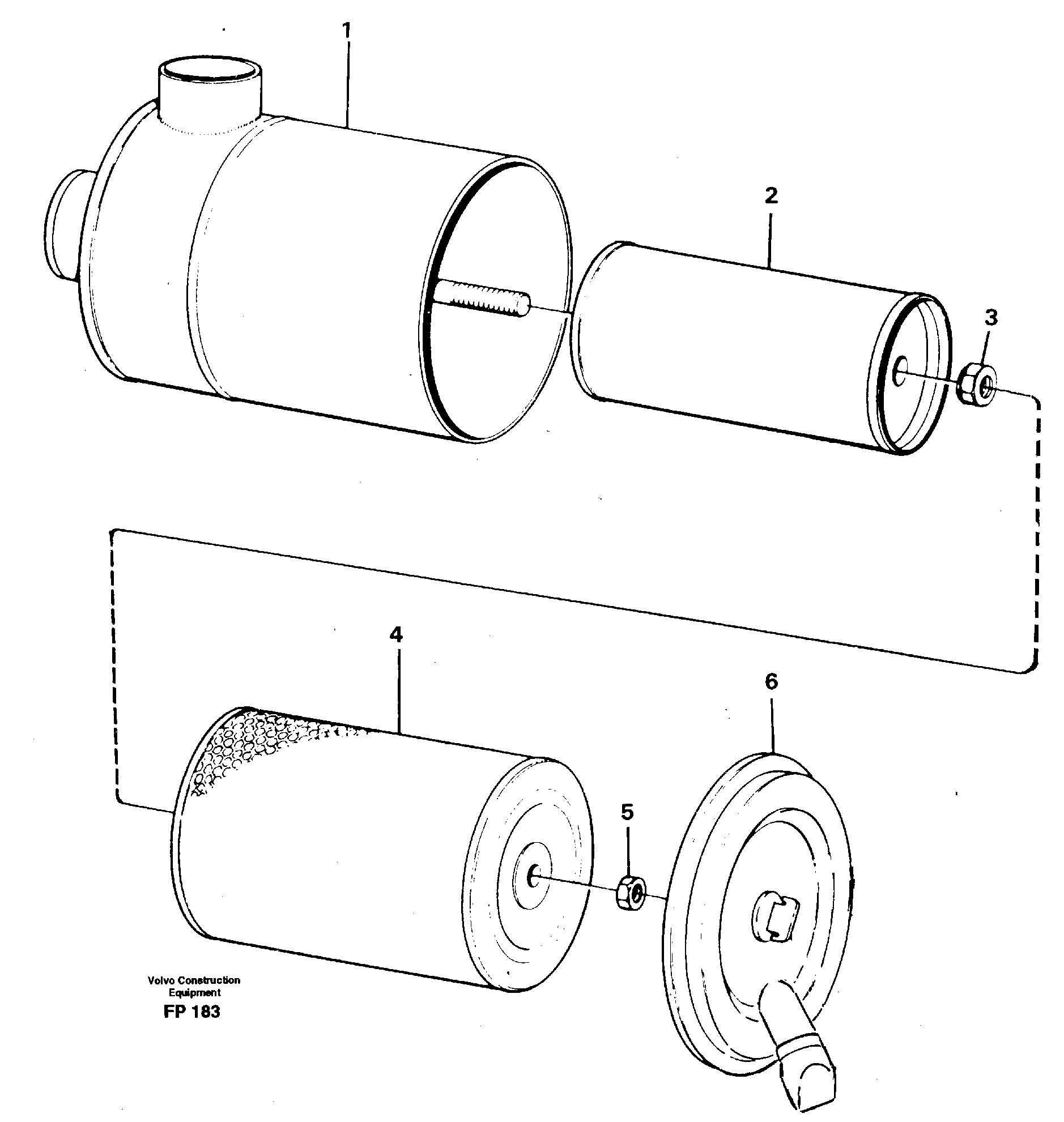 Air filter — volvo parts diagram