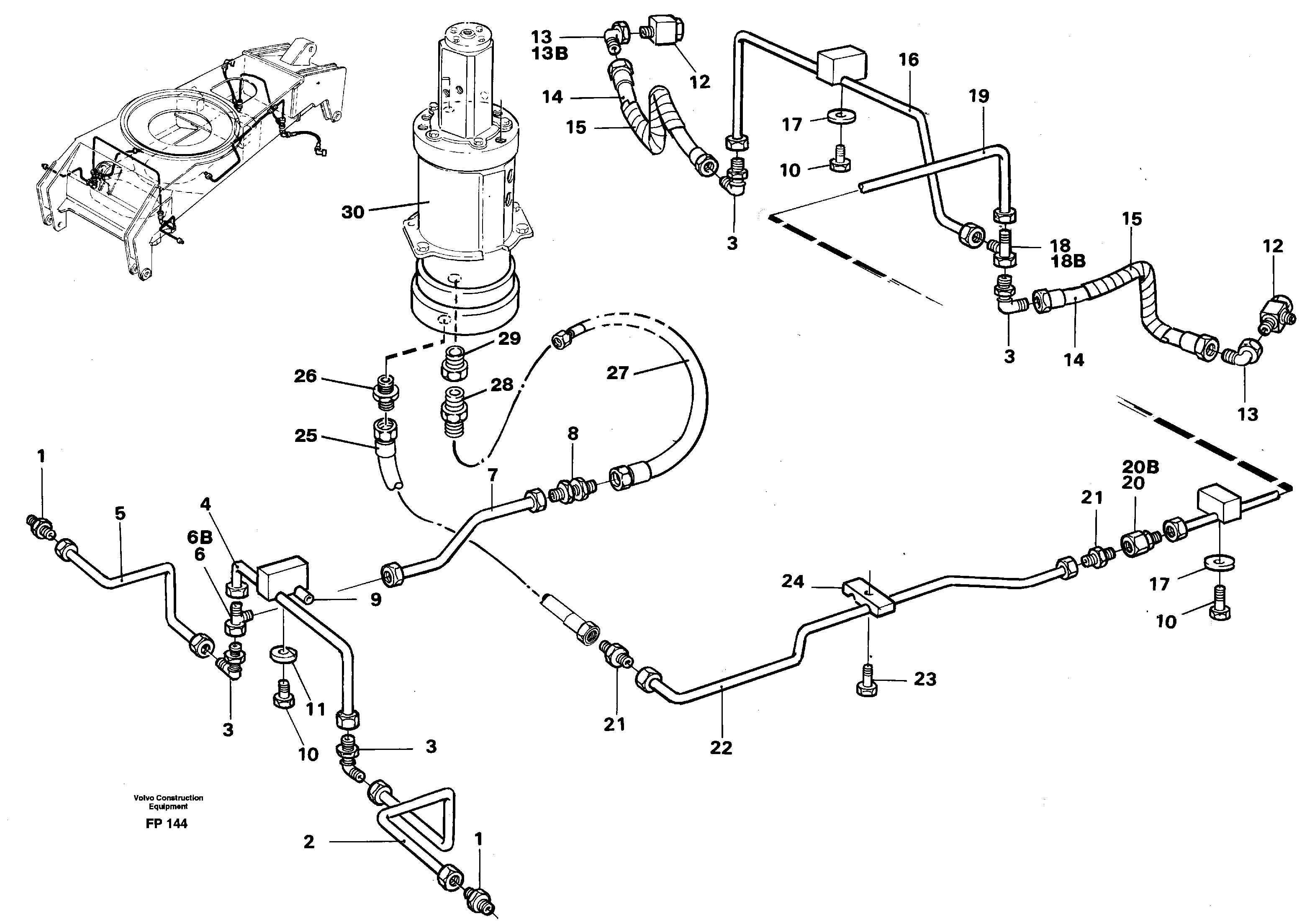 Brakesystem, undercarrige — volvo parts diagram