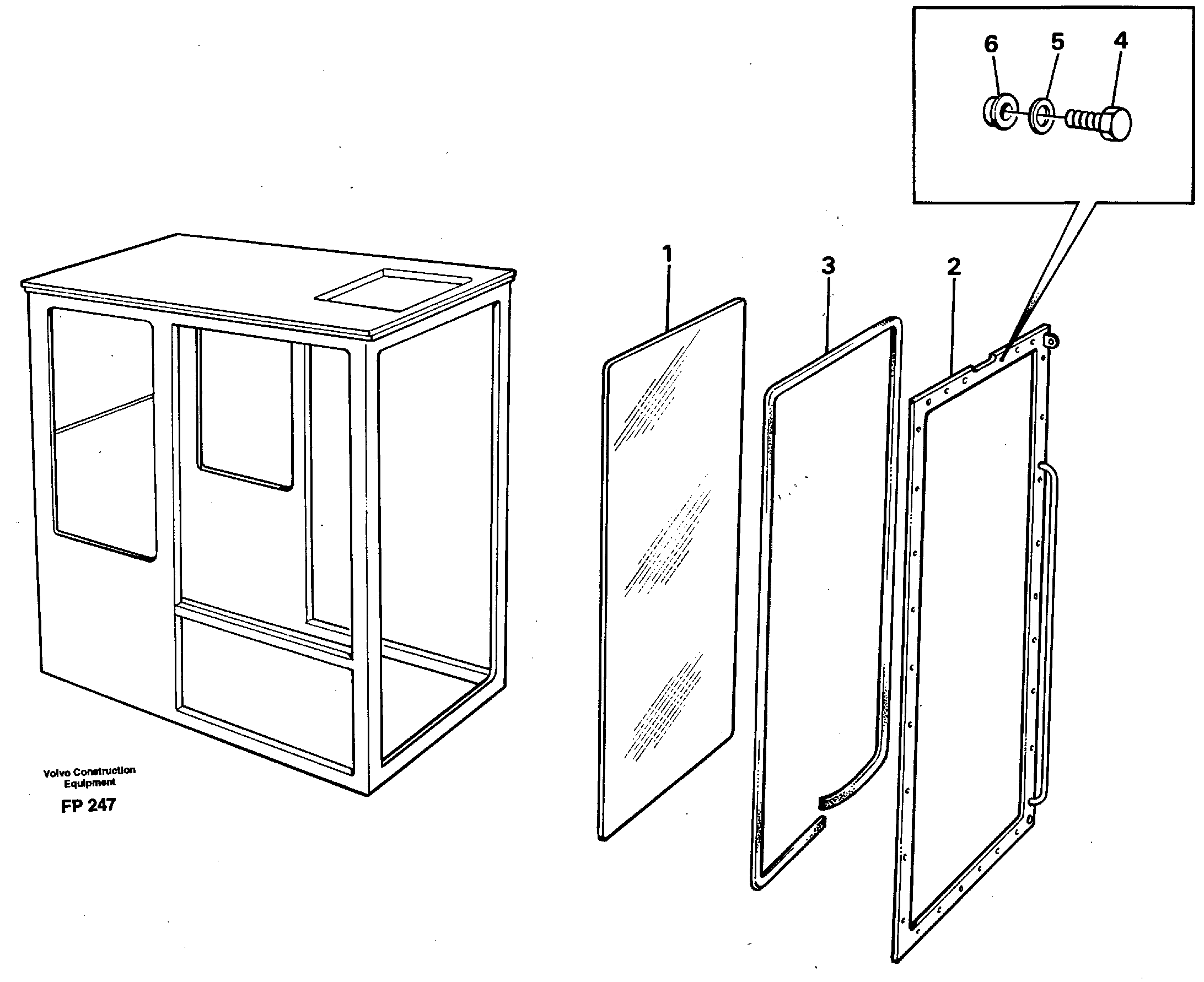 Entire windscreen 14262514 — volvo parts diagram