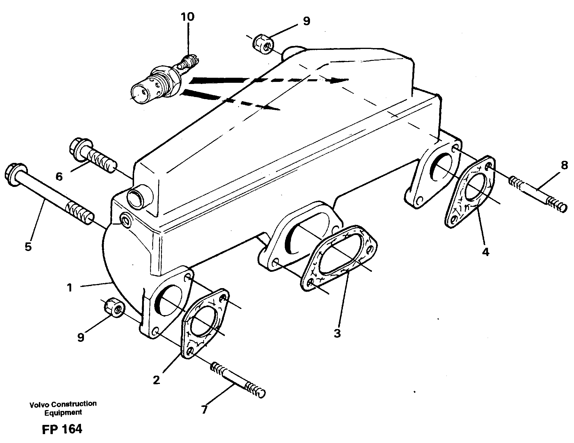 Inlet manifold — volvo parts diagram