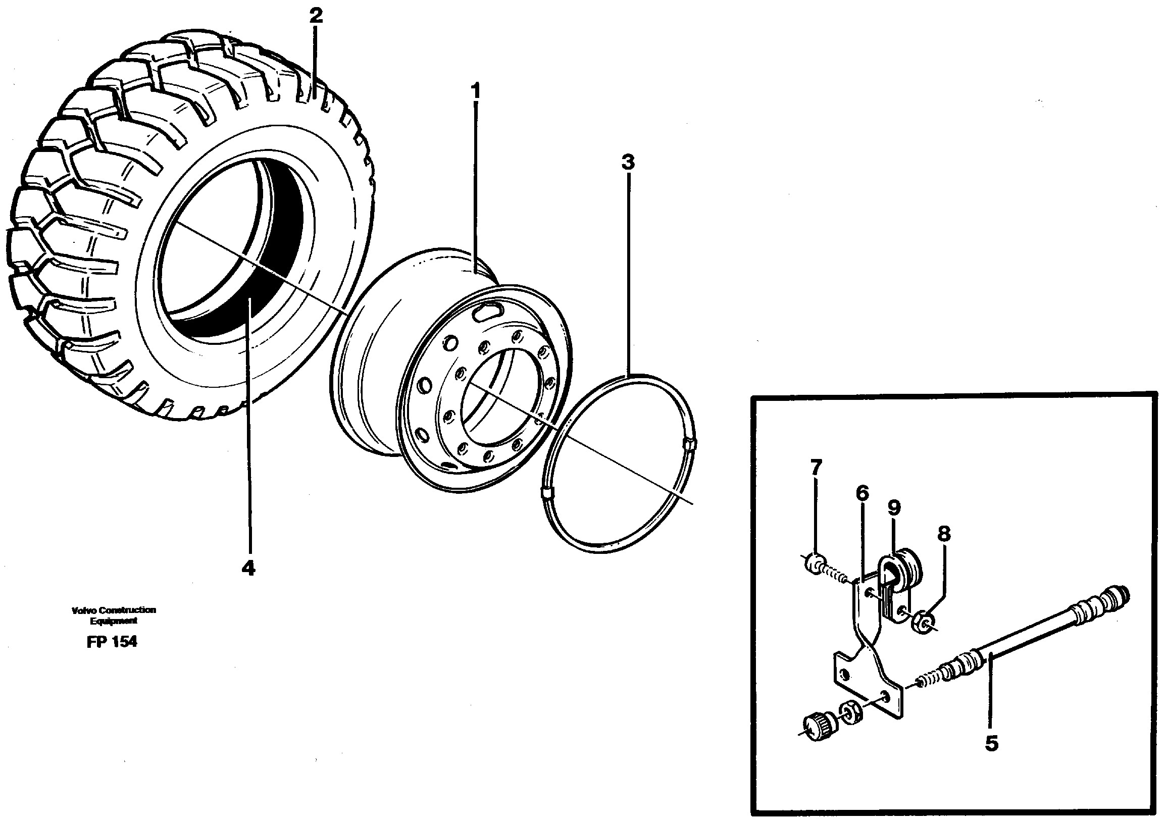 Wheel equipment — volvo parts diagram