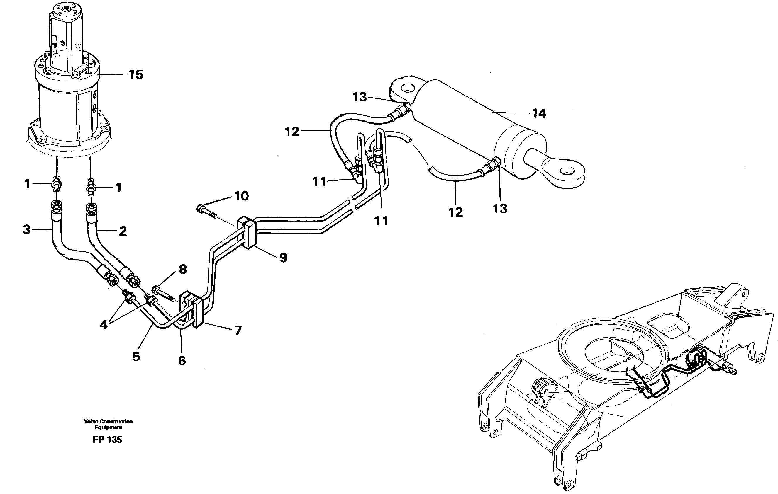 Steering system, undercarriage — volvo parts diagram