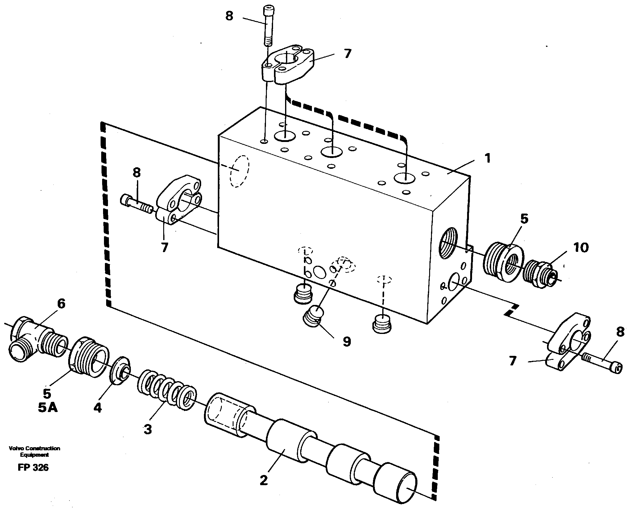 Operating valve  14262401, 14259547, 14341340 — volvo parts diagram