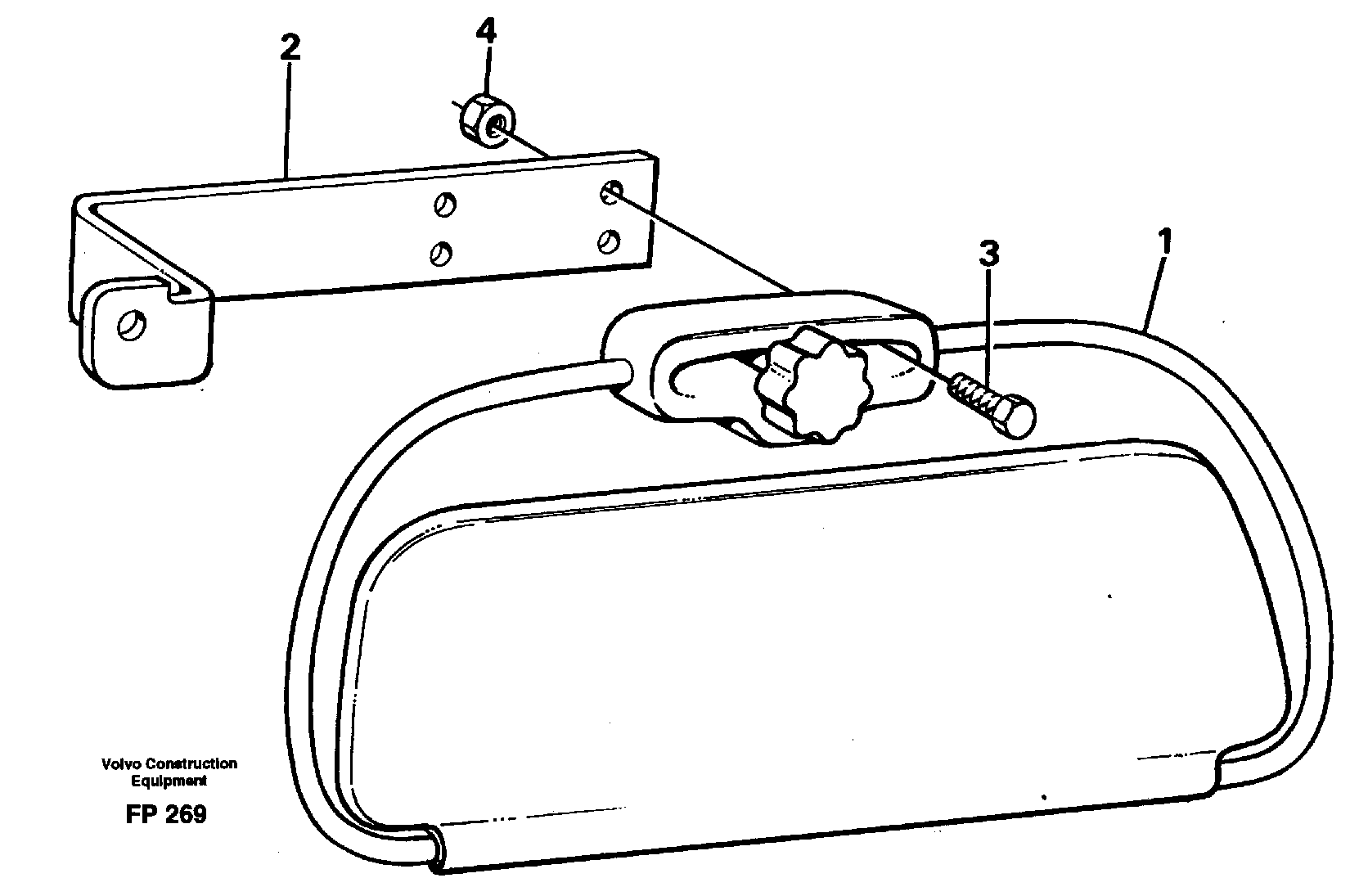 Sun visor,interior — volvo parts diagram