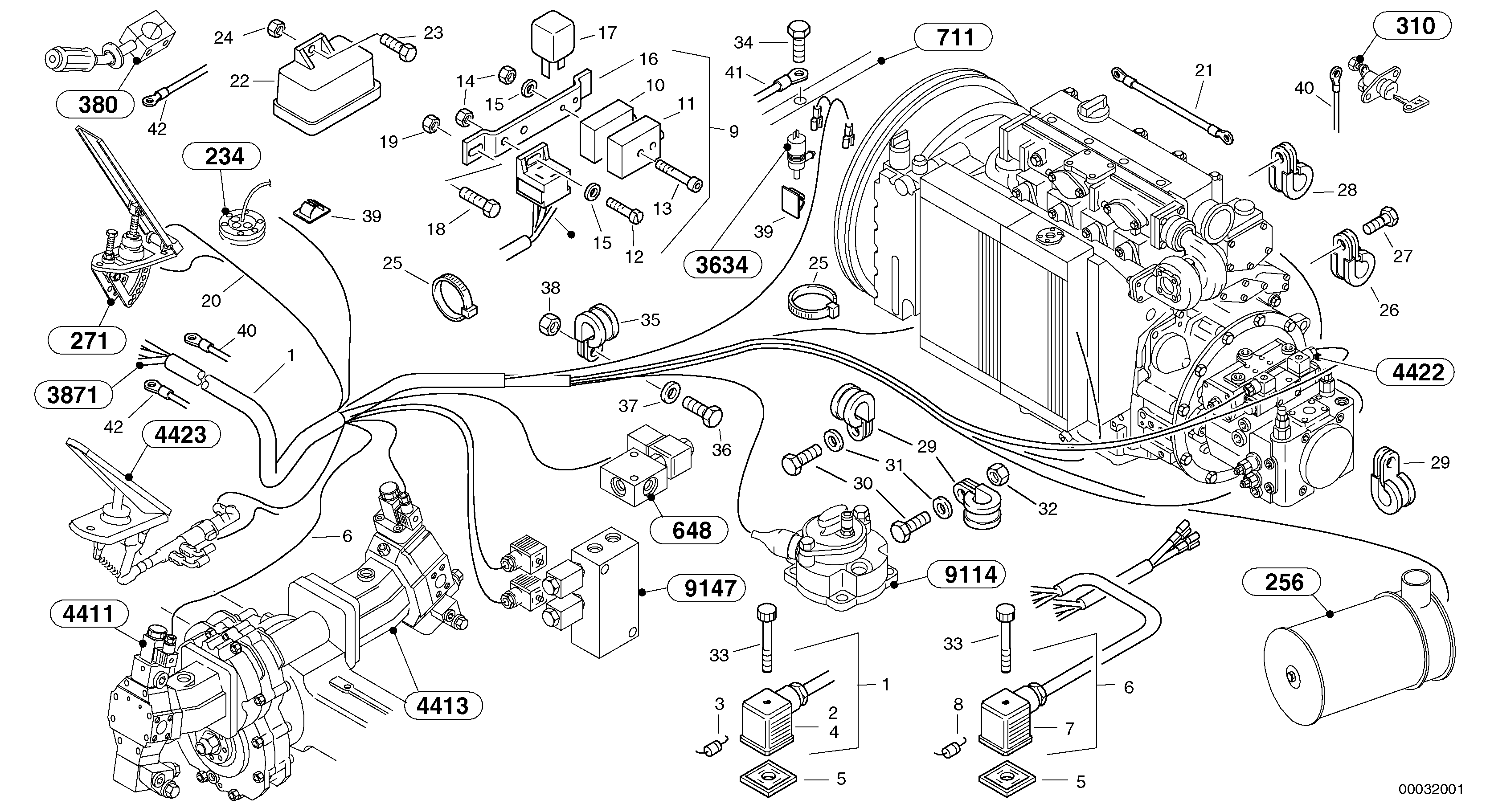 Electric installation — volvo parts diagram