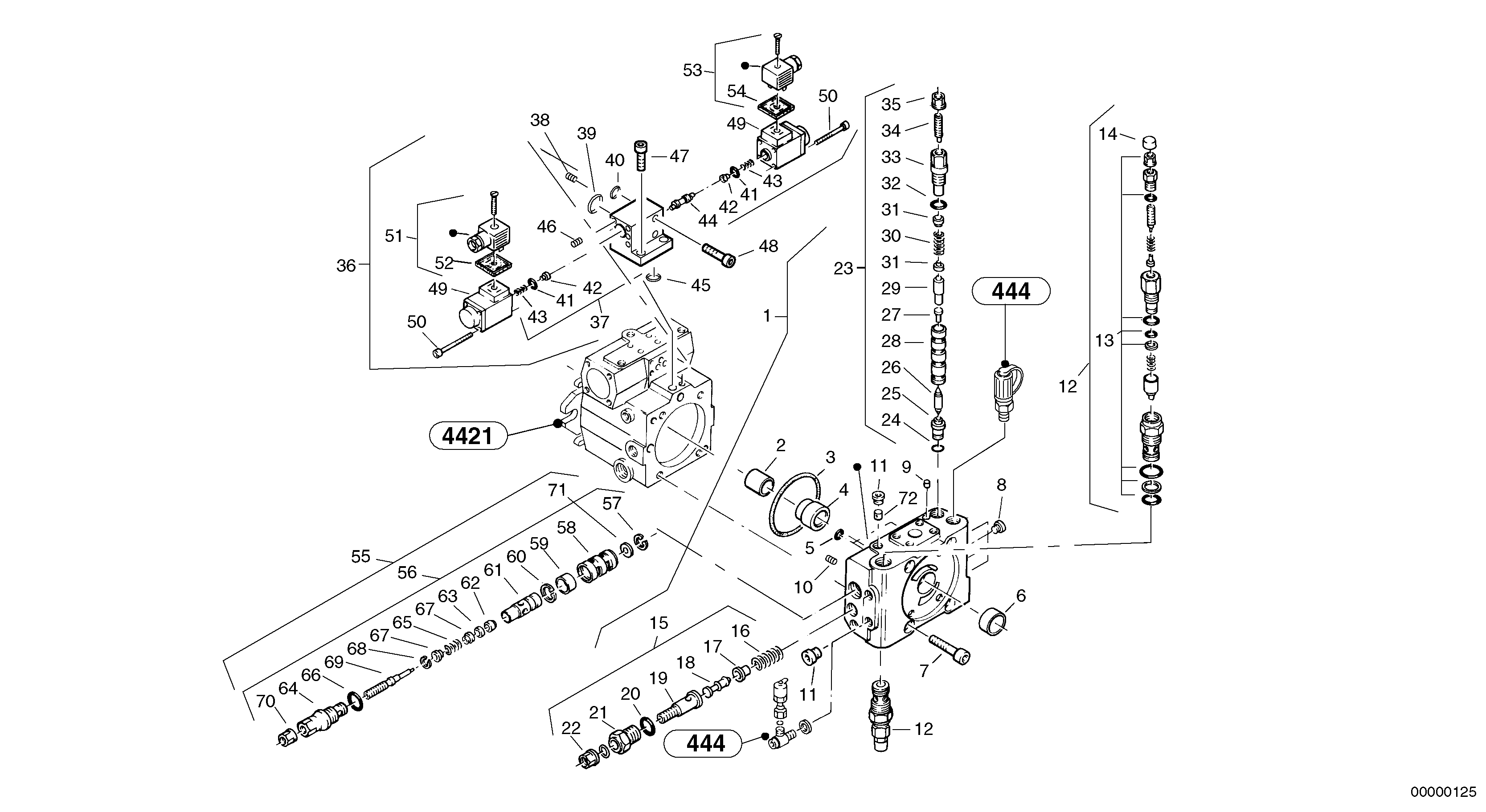 Valves - Variable displacement pump — volvo parts diagram