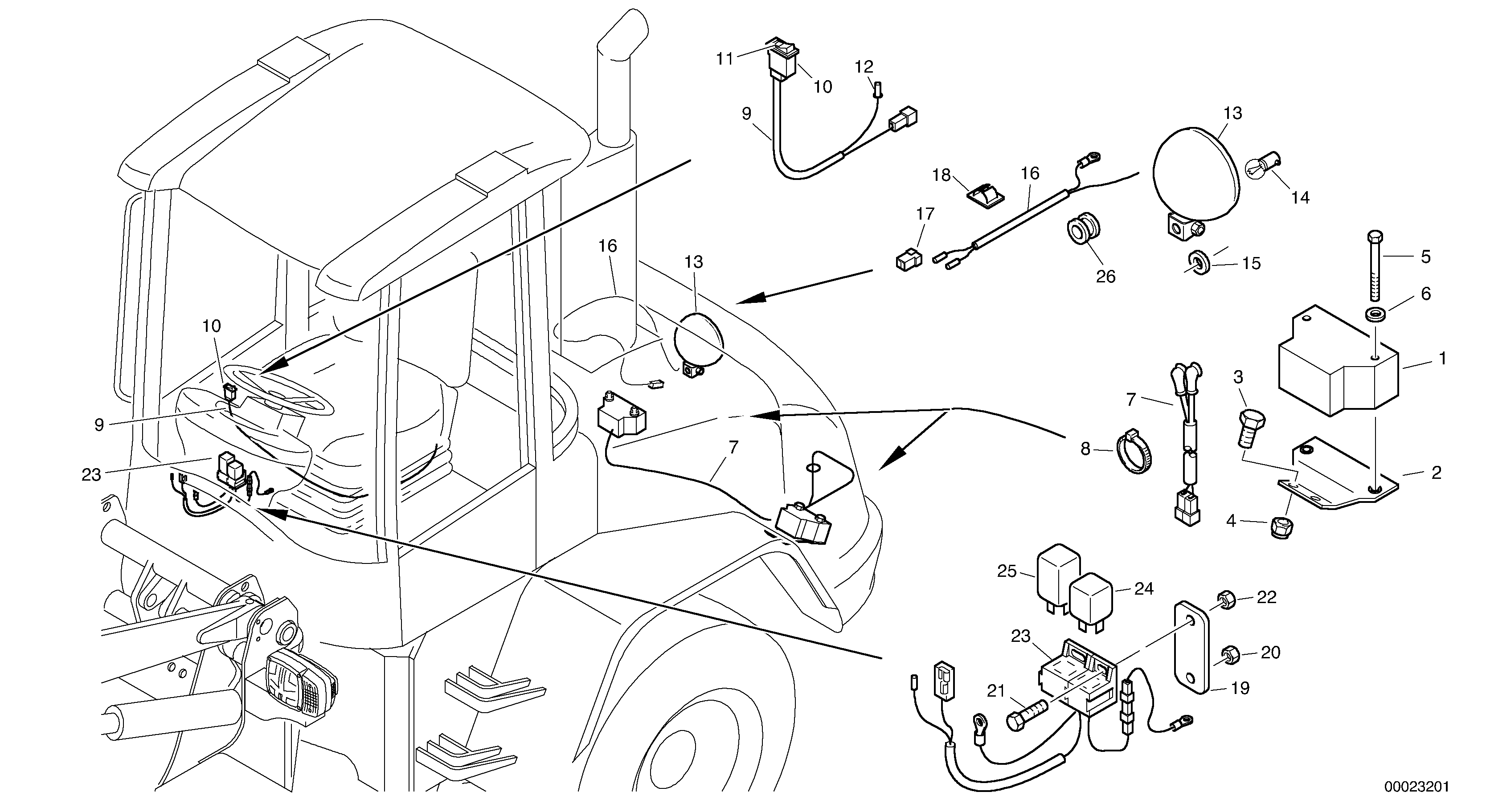 Back-up warning — volvo parts diagram