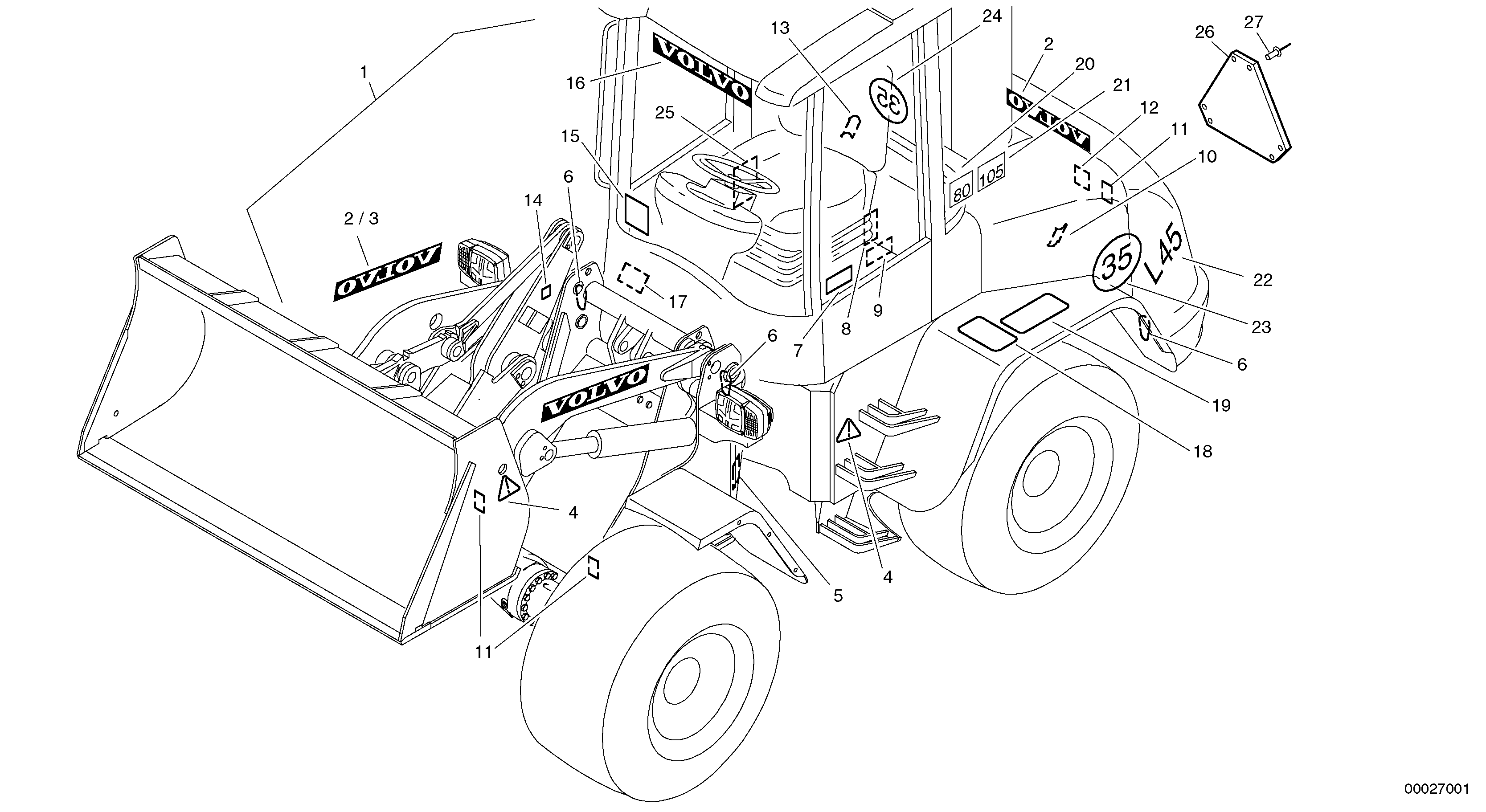 Plates — volvo parts diagram