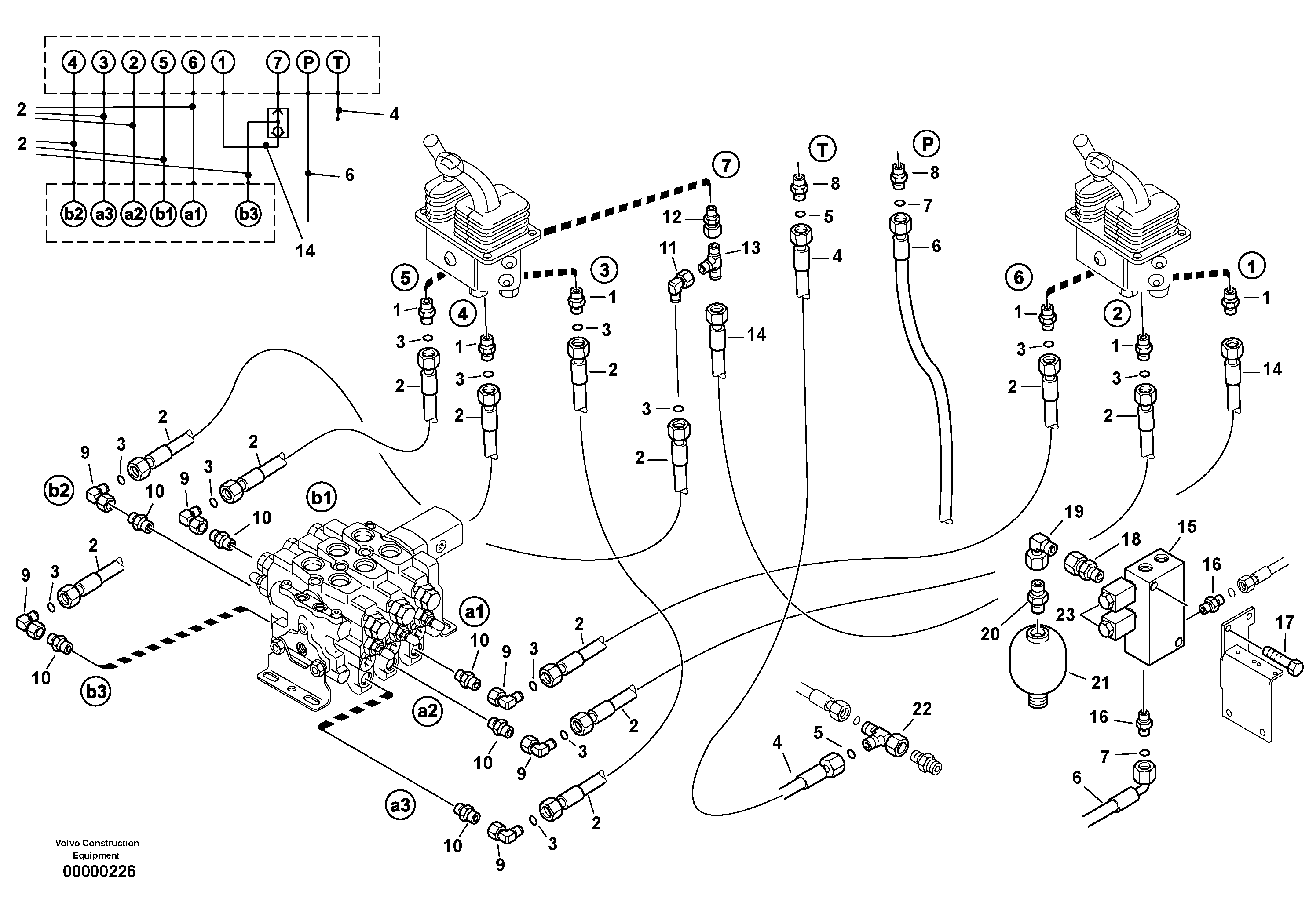 Lines - servo control — volvo parts diagram