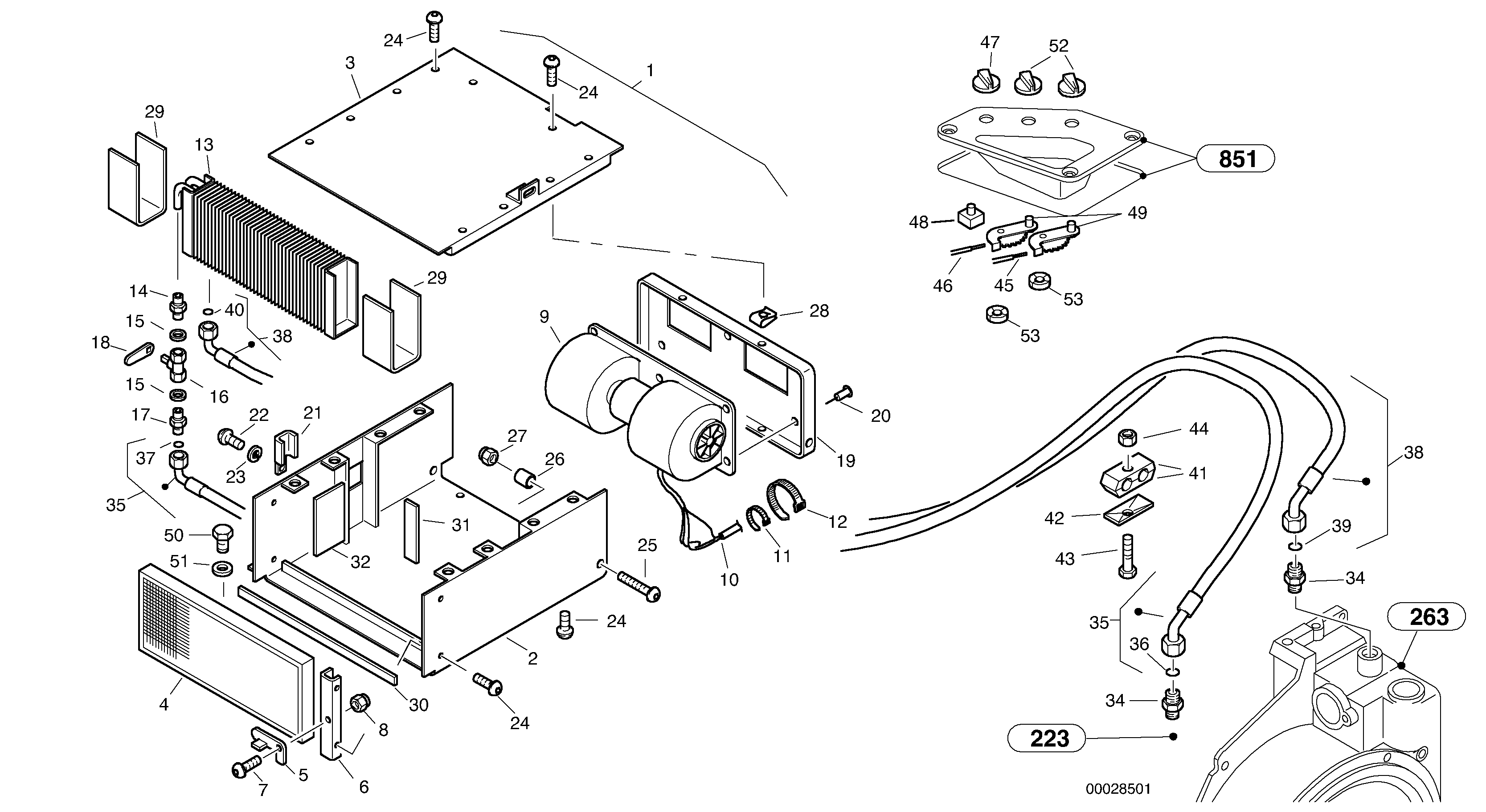 Heater — volvo parts diagram
