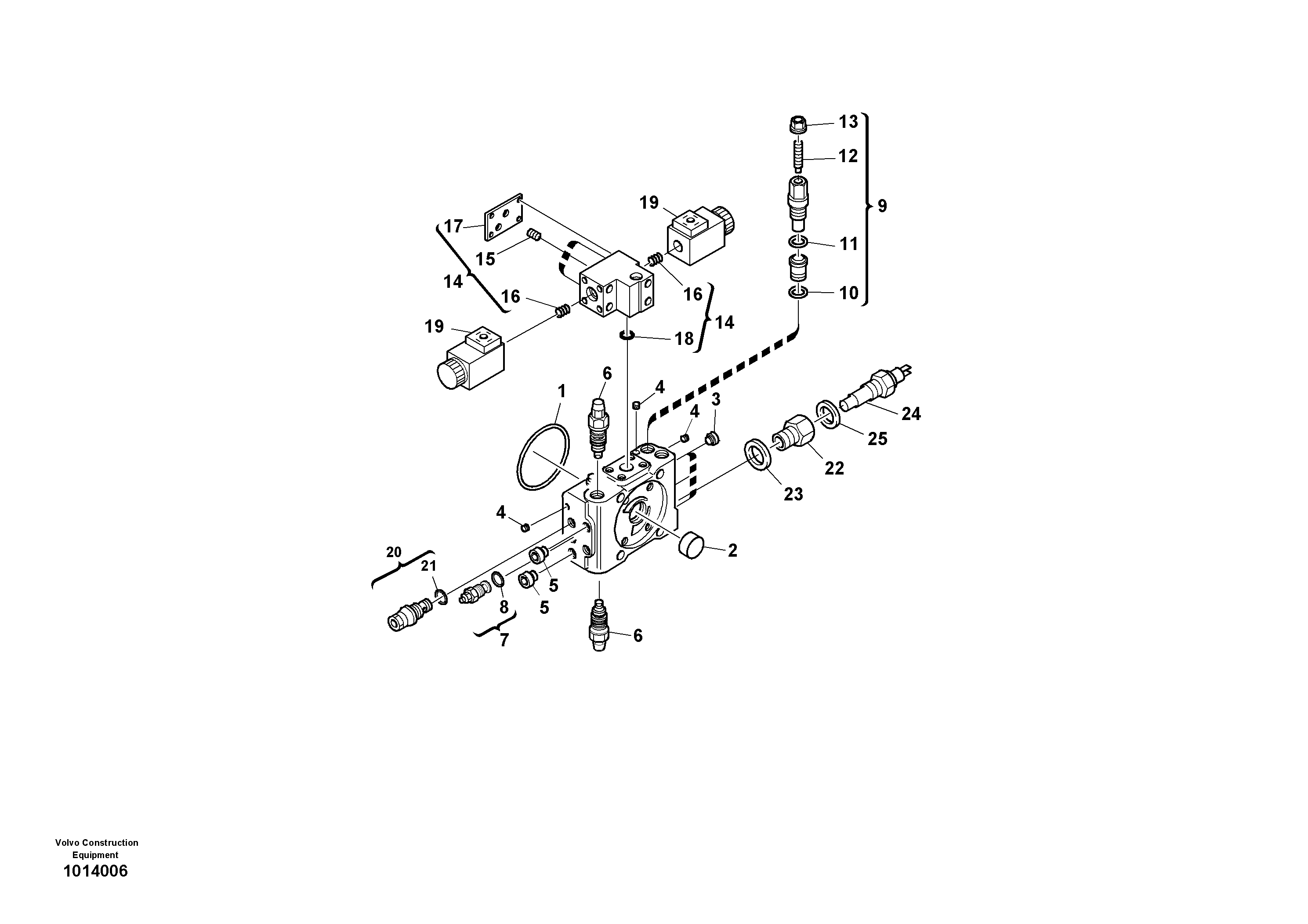 Valves - Variable displacement pump — volvo parts diagram