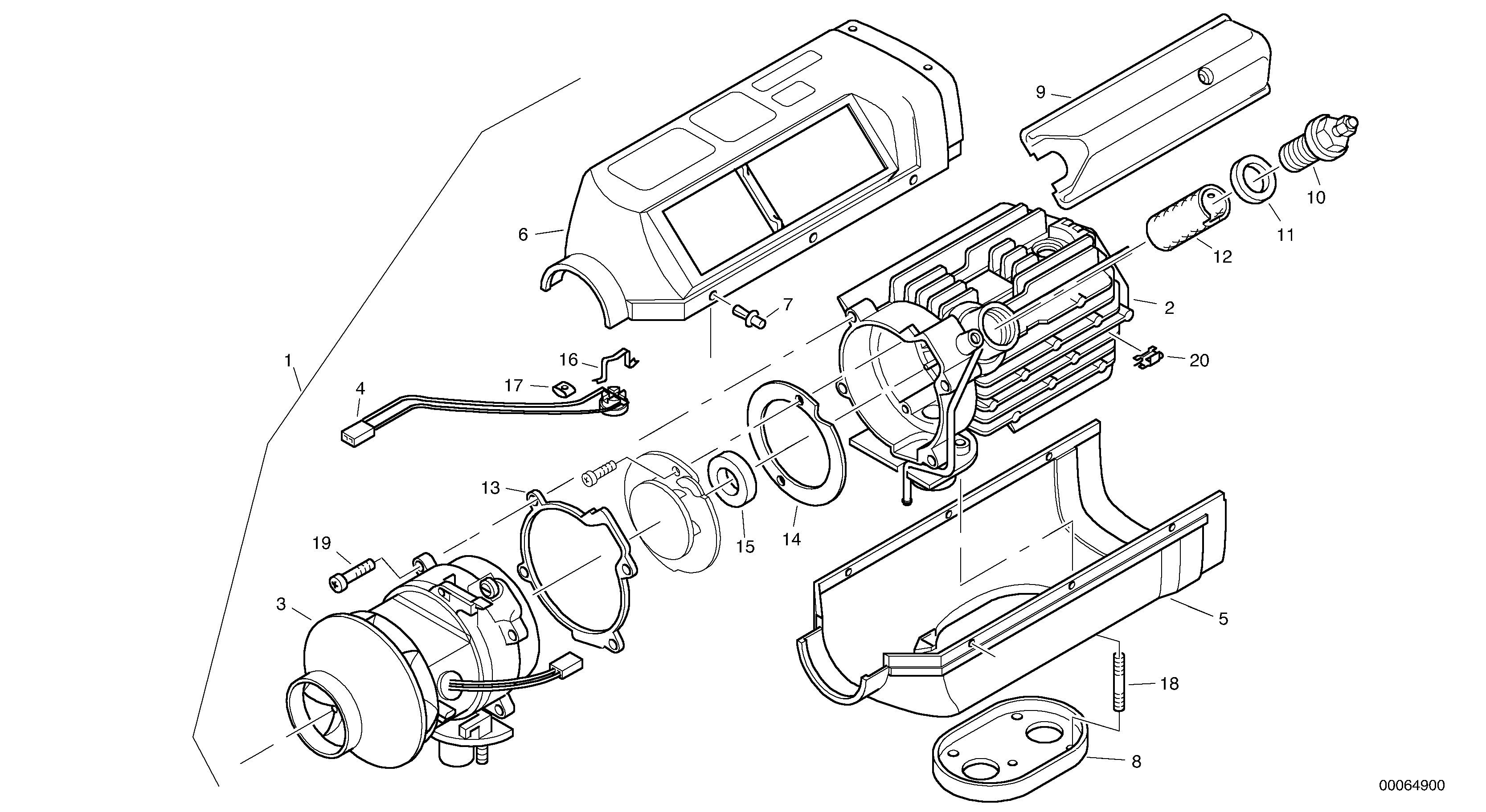 Heater, D1 — volvo parts diagram