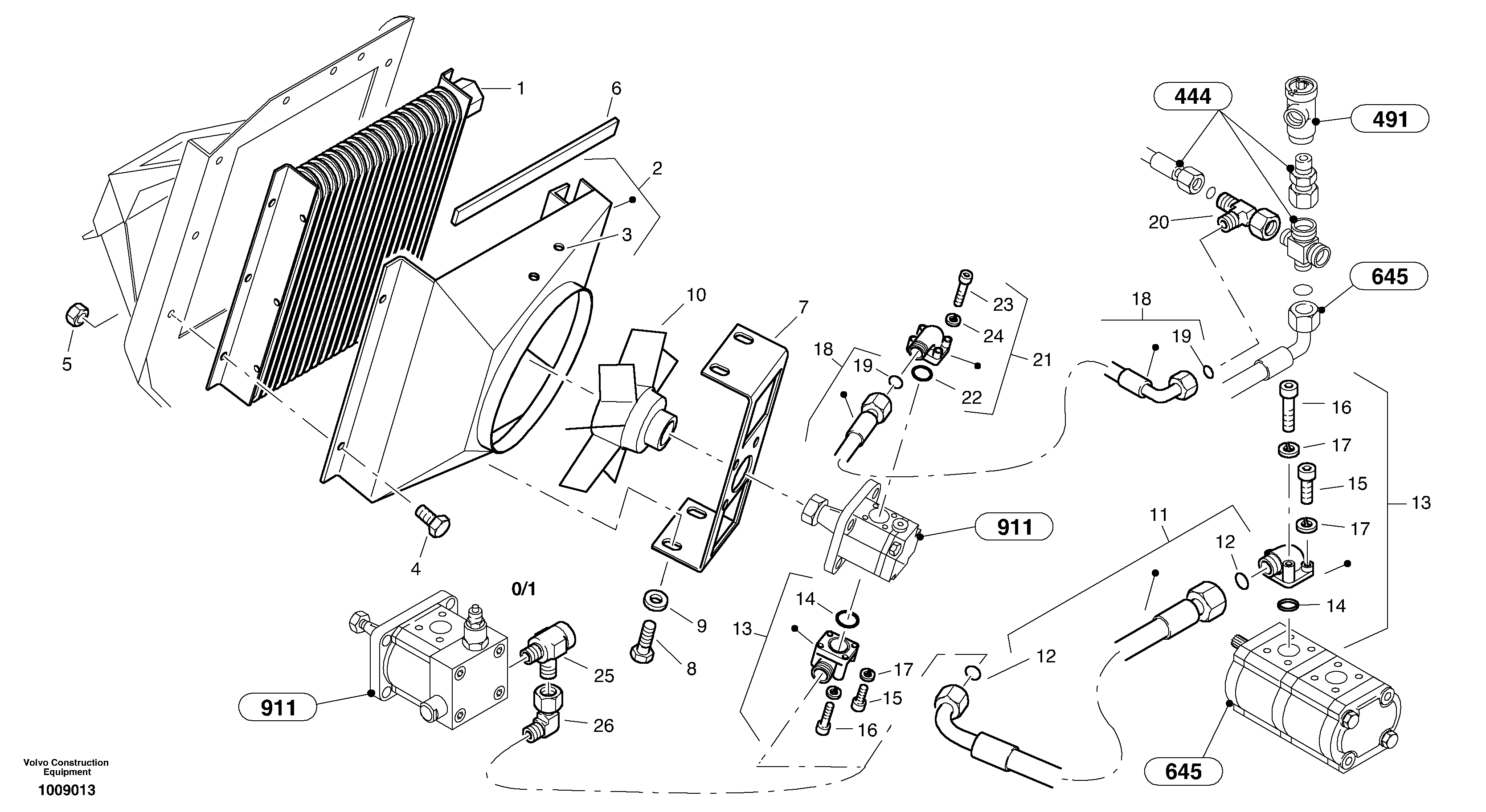 Radiateur - Installation — volvo parts diagram
