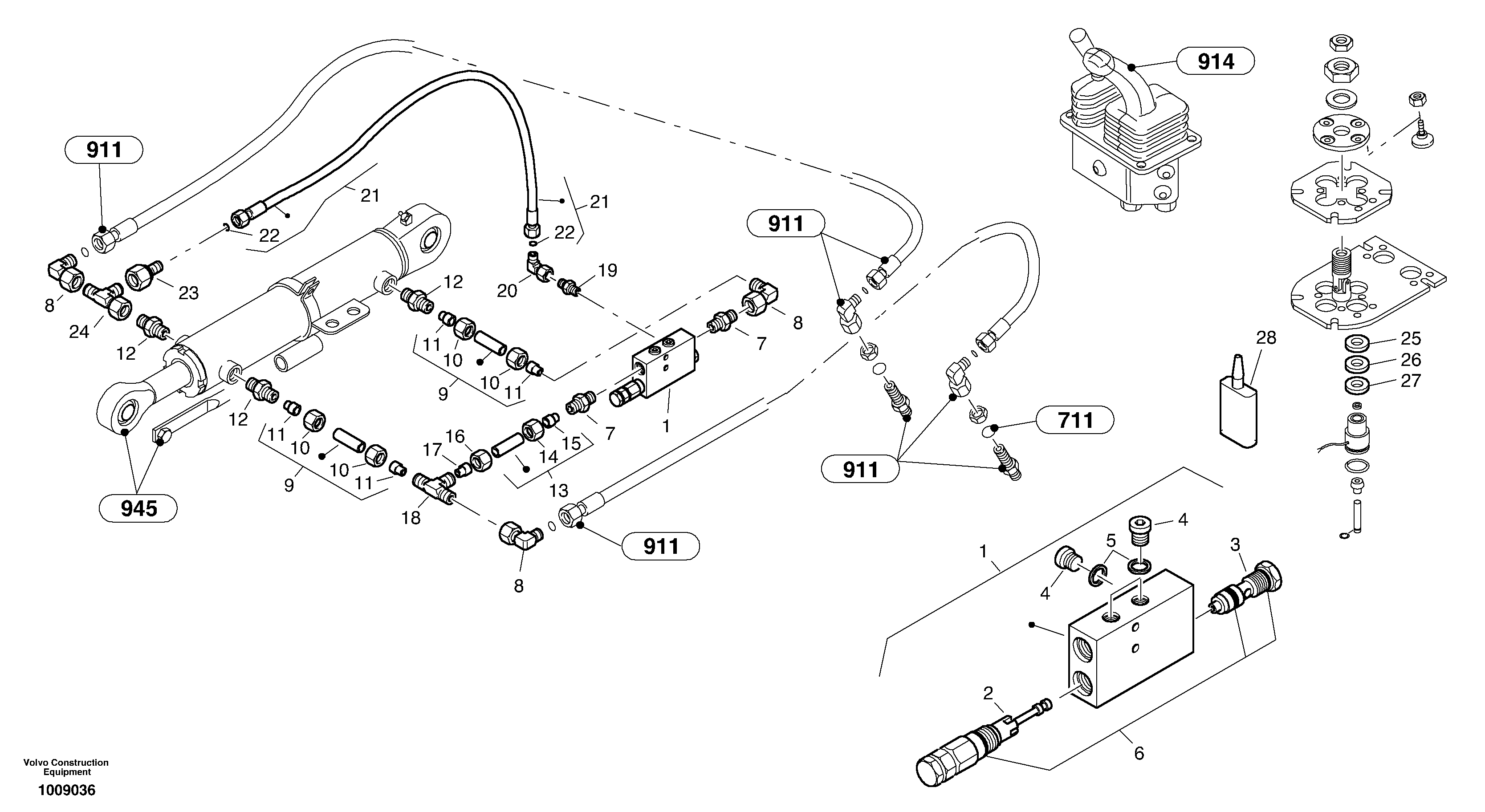 Fly back bracke equipment — volvo parts diagram