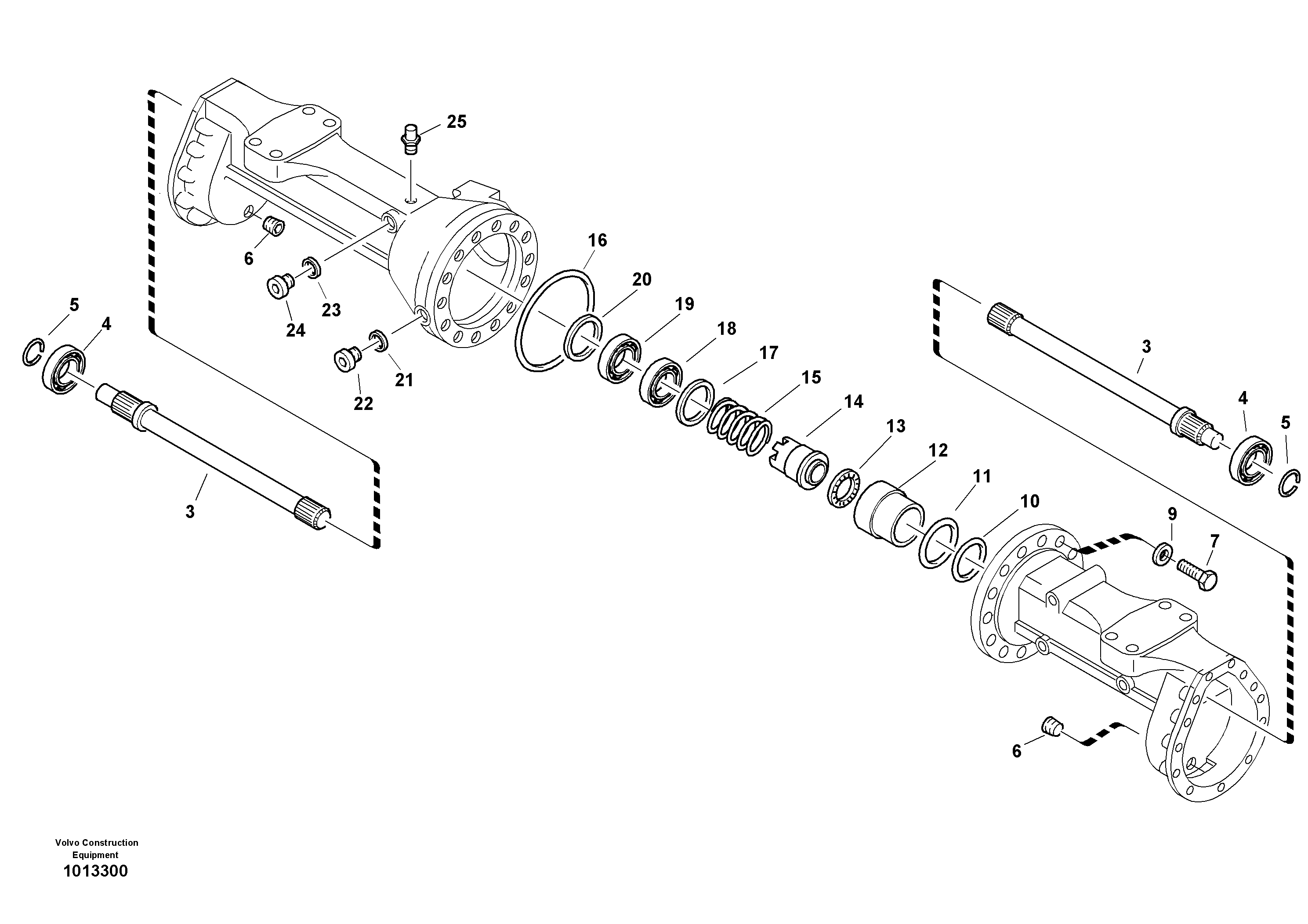 Housing - front axle — volvo parts diagram