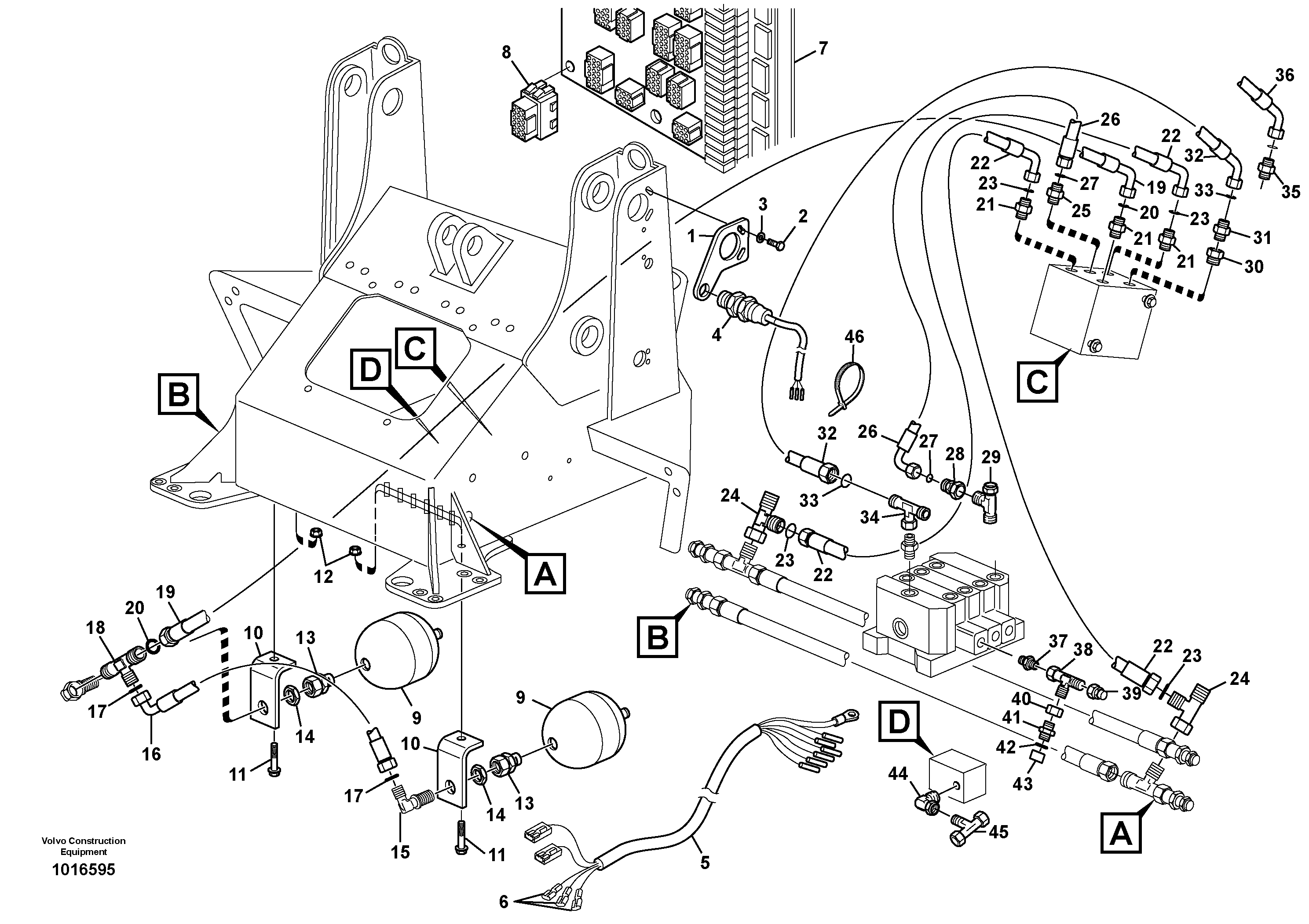 Boom suspension system (BSS) — volvo parts diagram