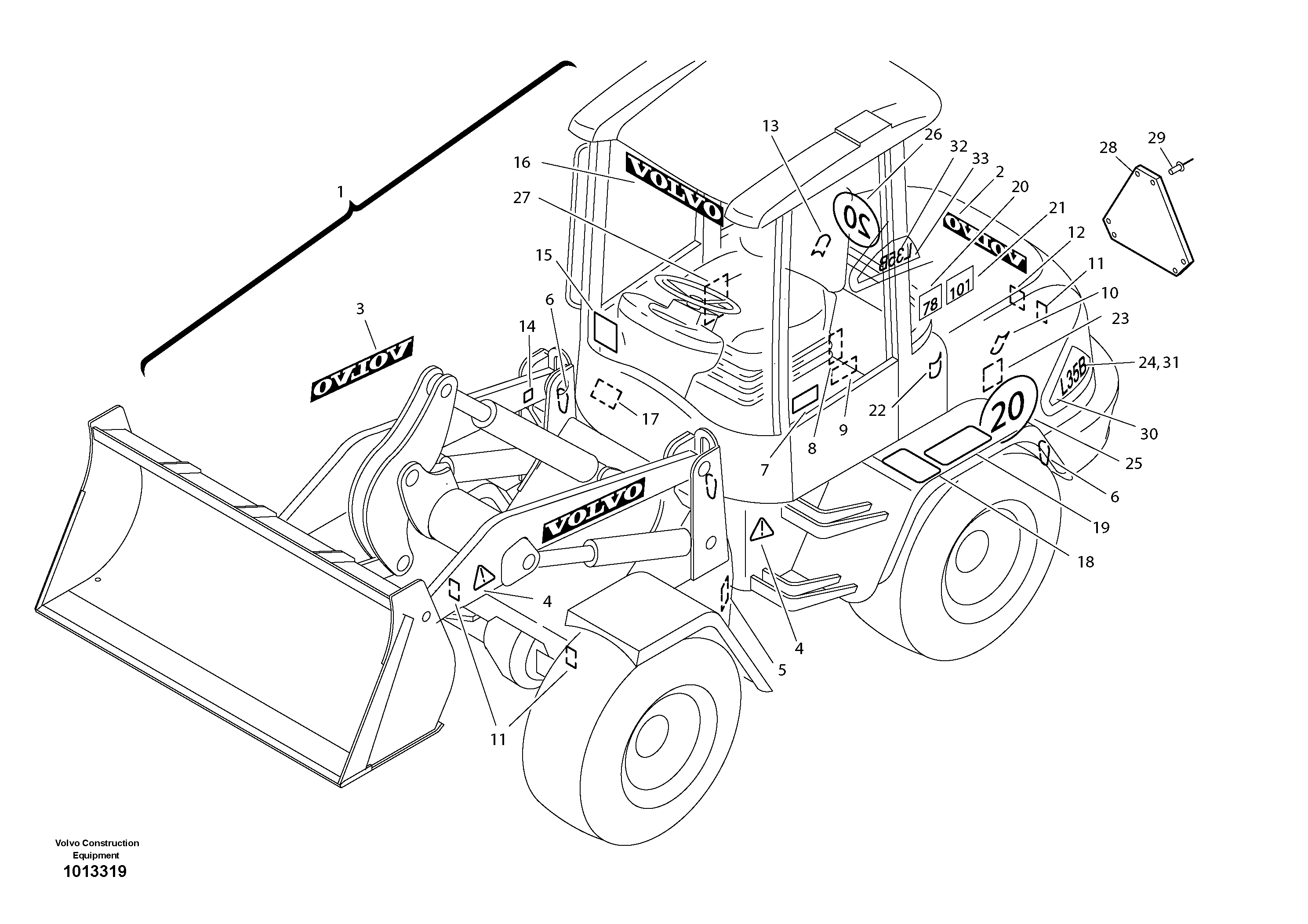 Plates — volvo parts diagram