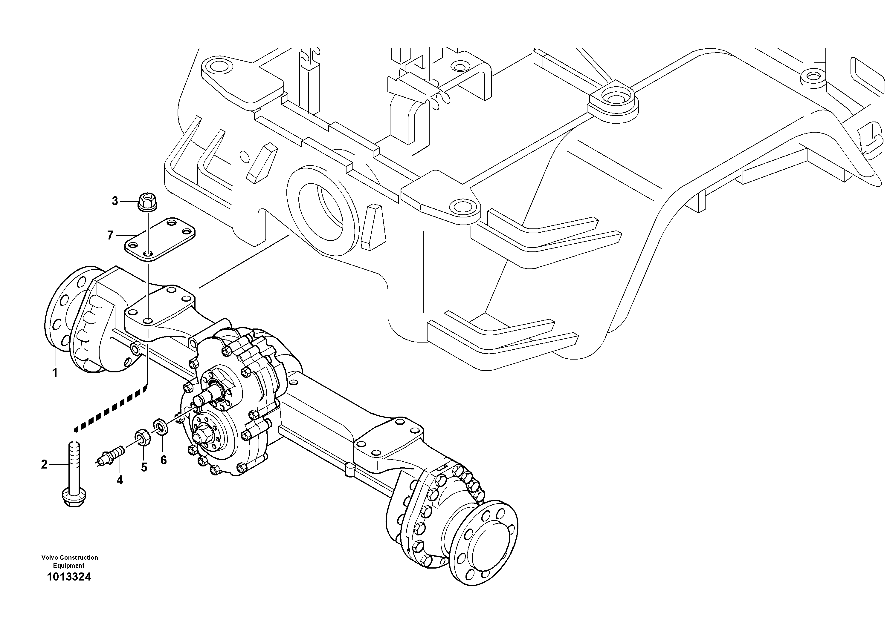 Assembly - rear axle — volvo parts diagram
