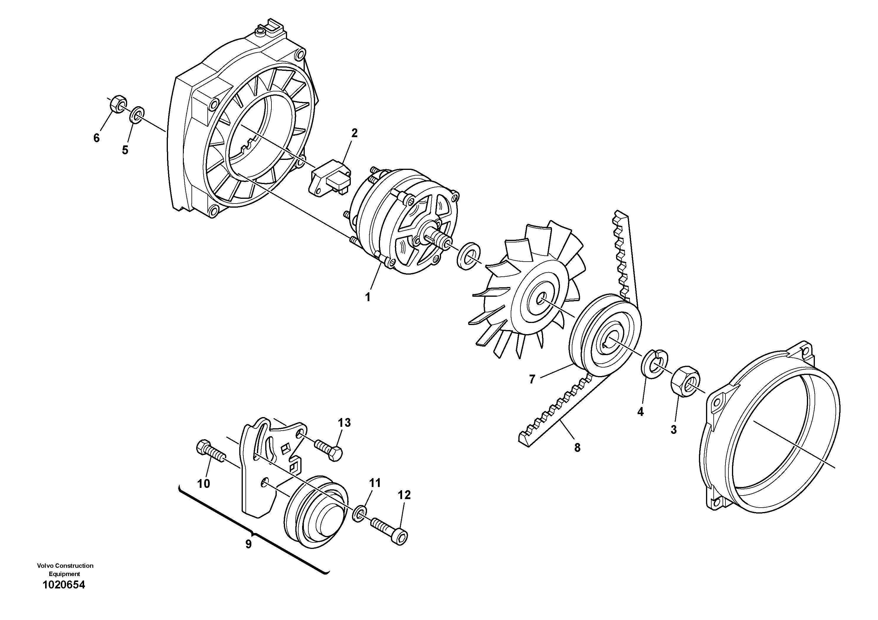 Alternator — volvo parts diagram