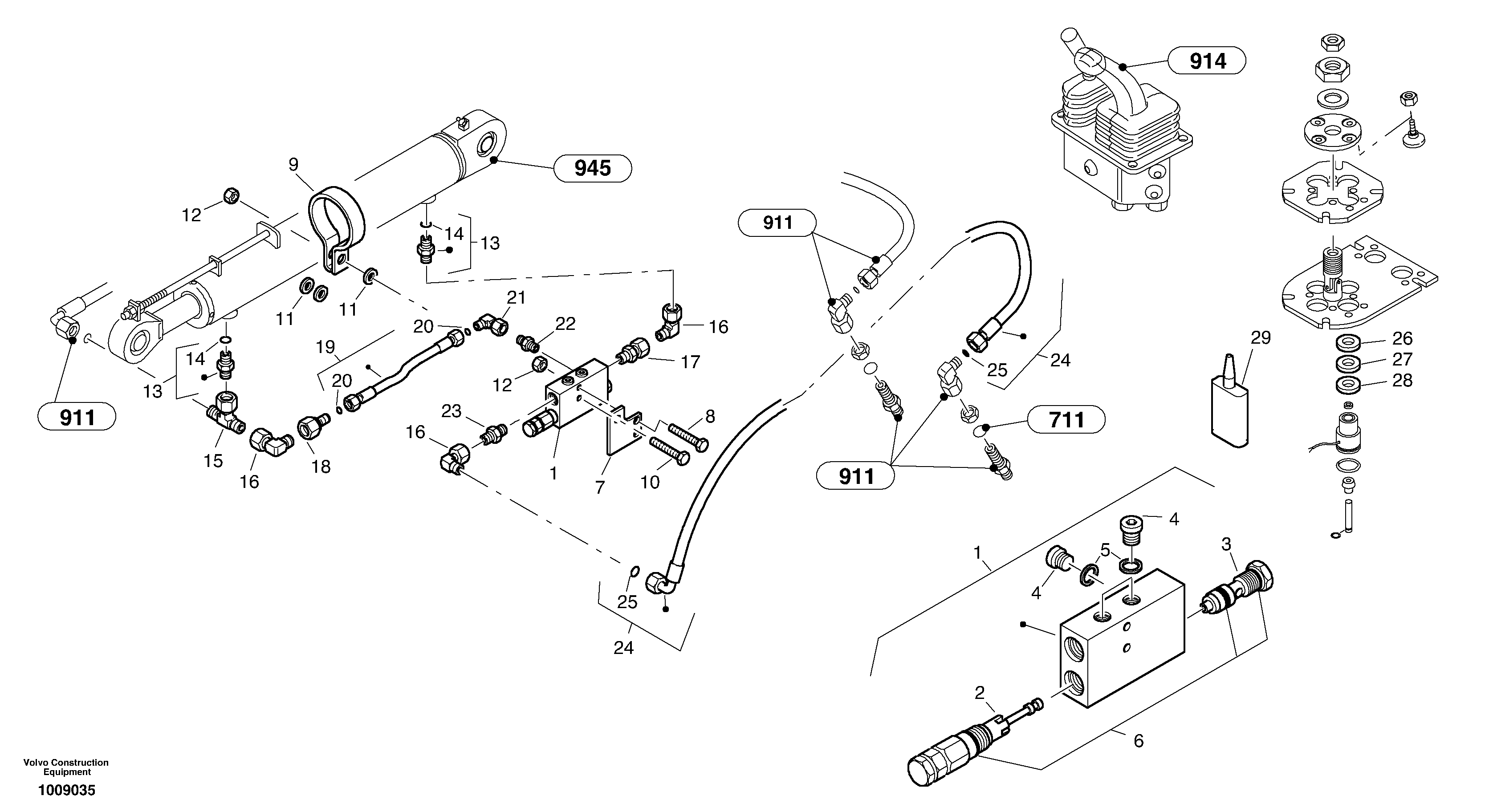 Fly back bracke equipment — volvo parts diagram
