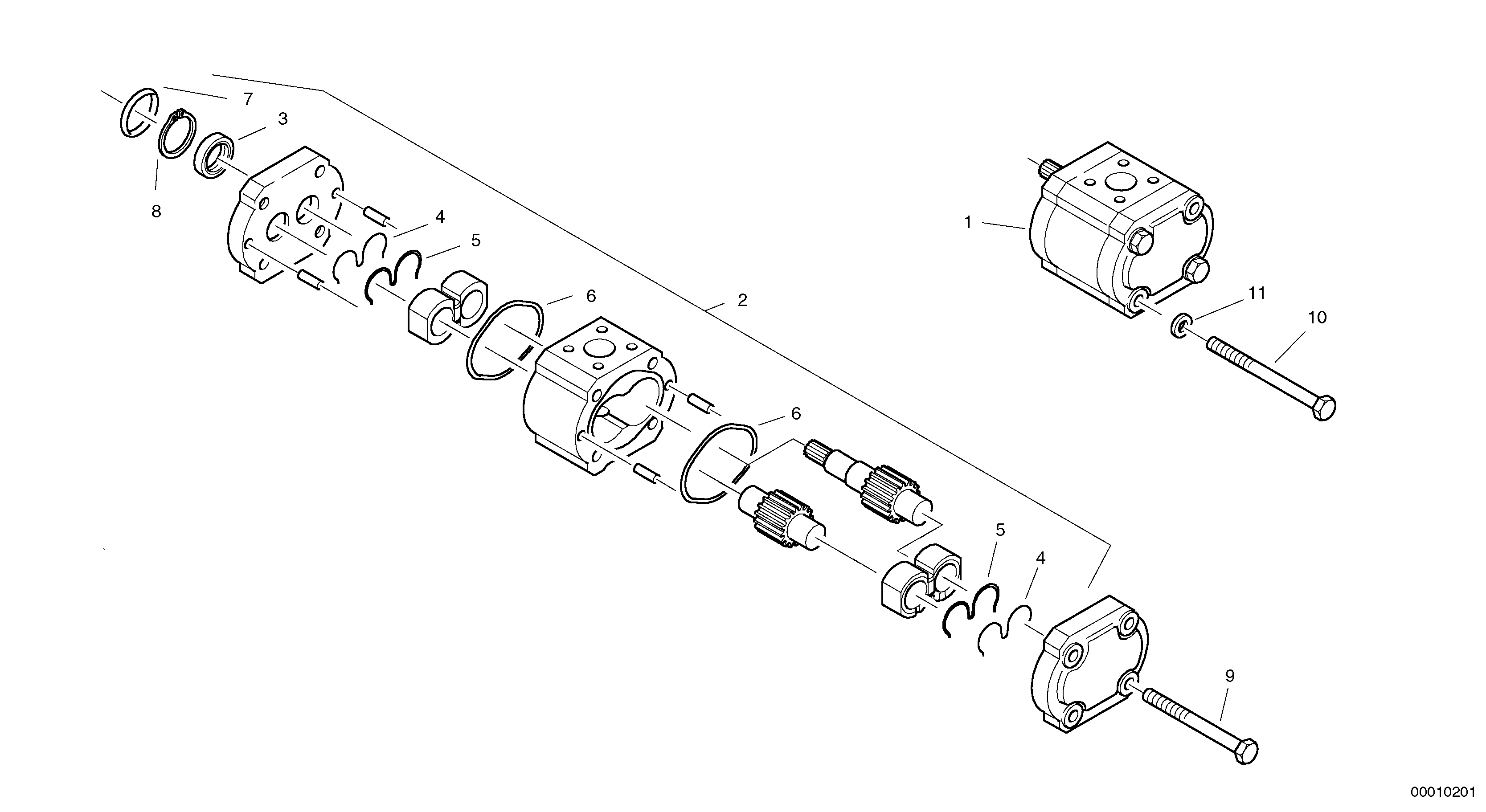 Steering pump — volvo parts diagram